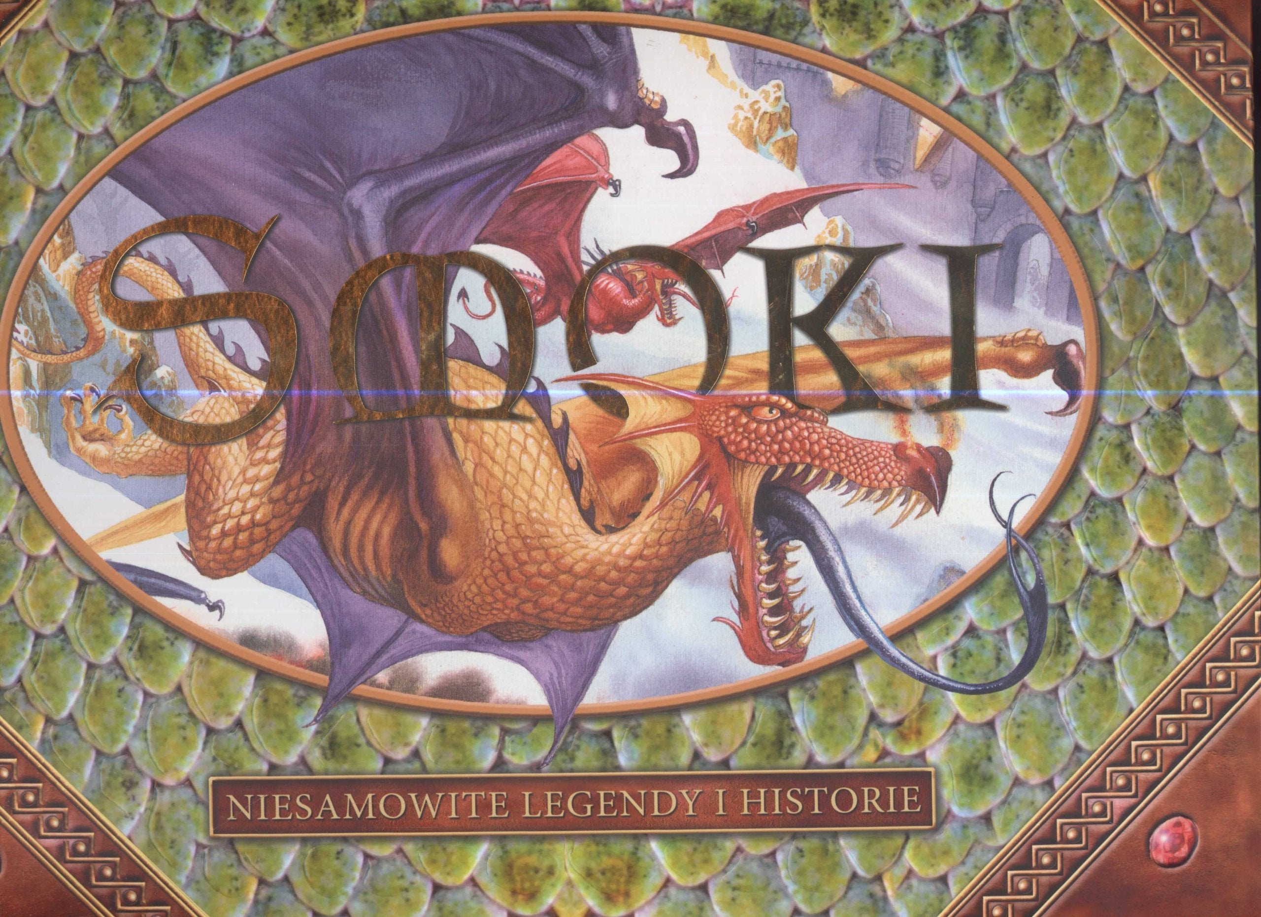 Smoki Niesamowite legendy i historie: trójwymiarowe smoki na każdej stronie Books