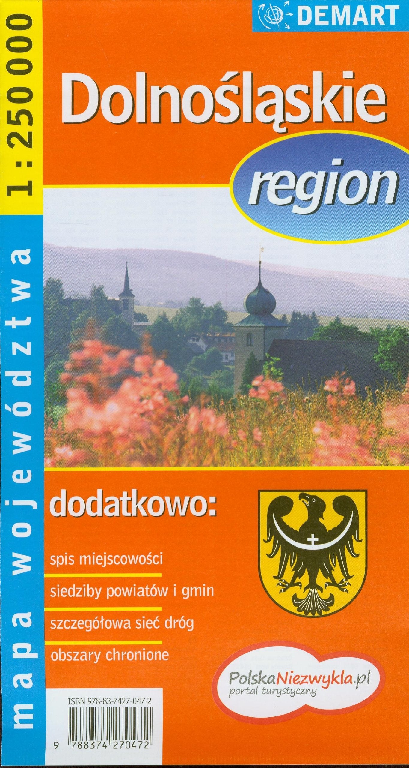 Dolnośląskie region - mapa województwa 1:250 000 Maps & Plans