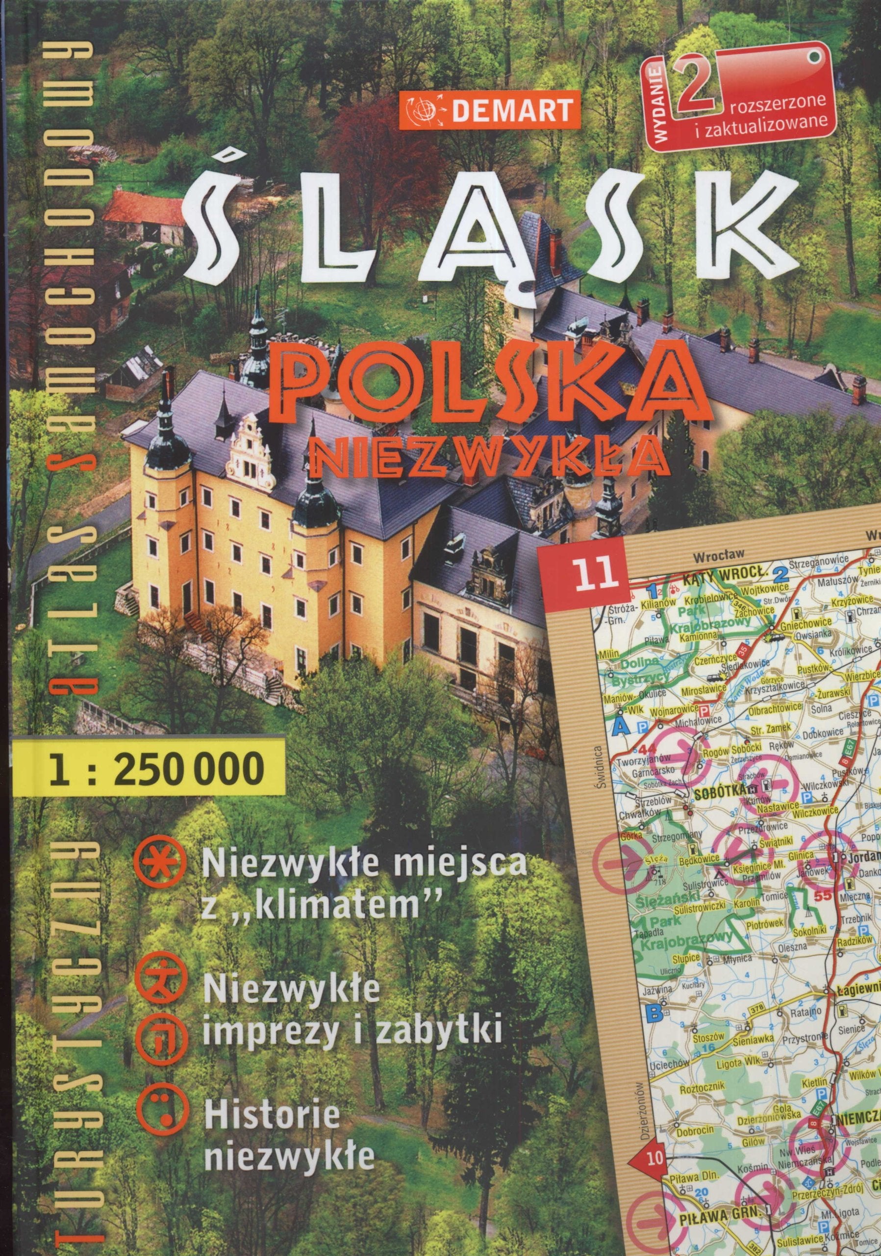 Śląsk Polska: Atlas turystyczny samochodowy (POLSKA NIEZWYKŁA) Books