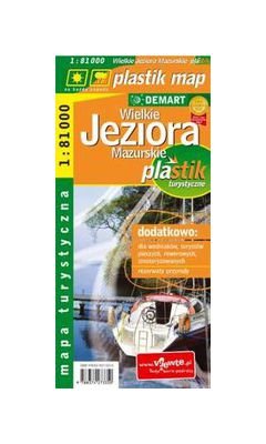 Wielki Jeziora Mazurskie mapa plastik 1:81000 Books