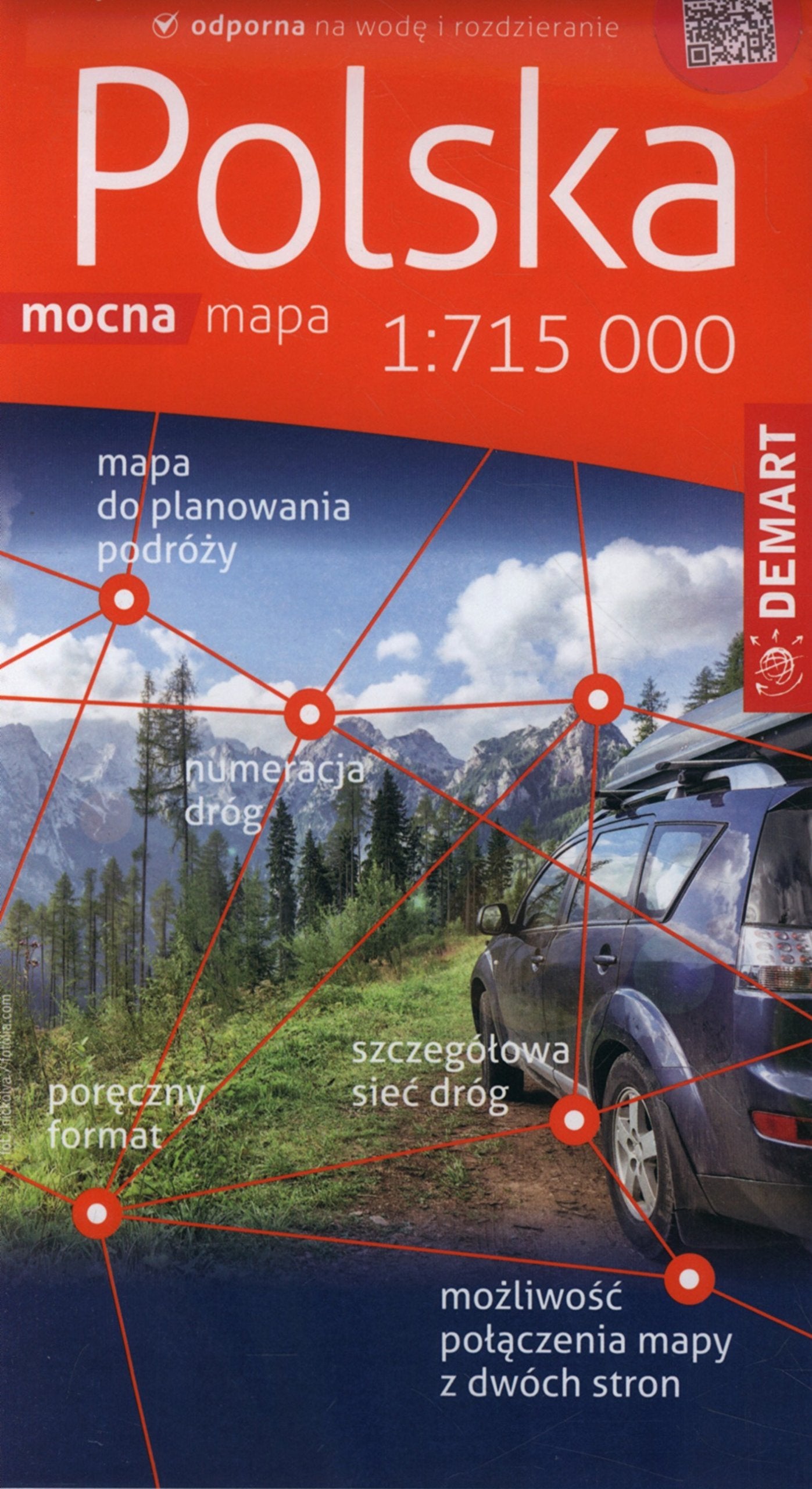 Polska mapa samochodowa 1:715 000 Maps & Plans