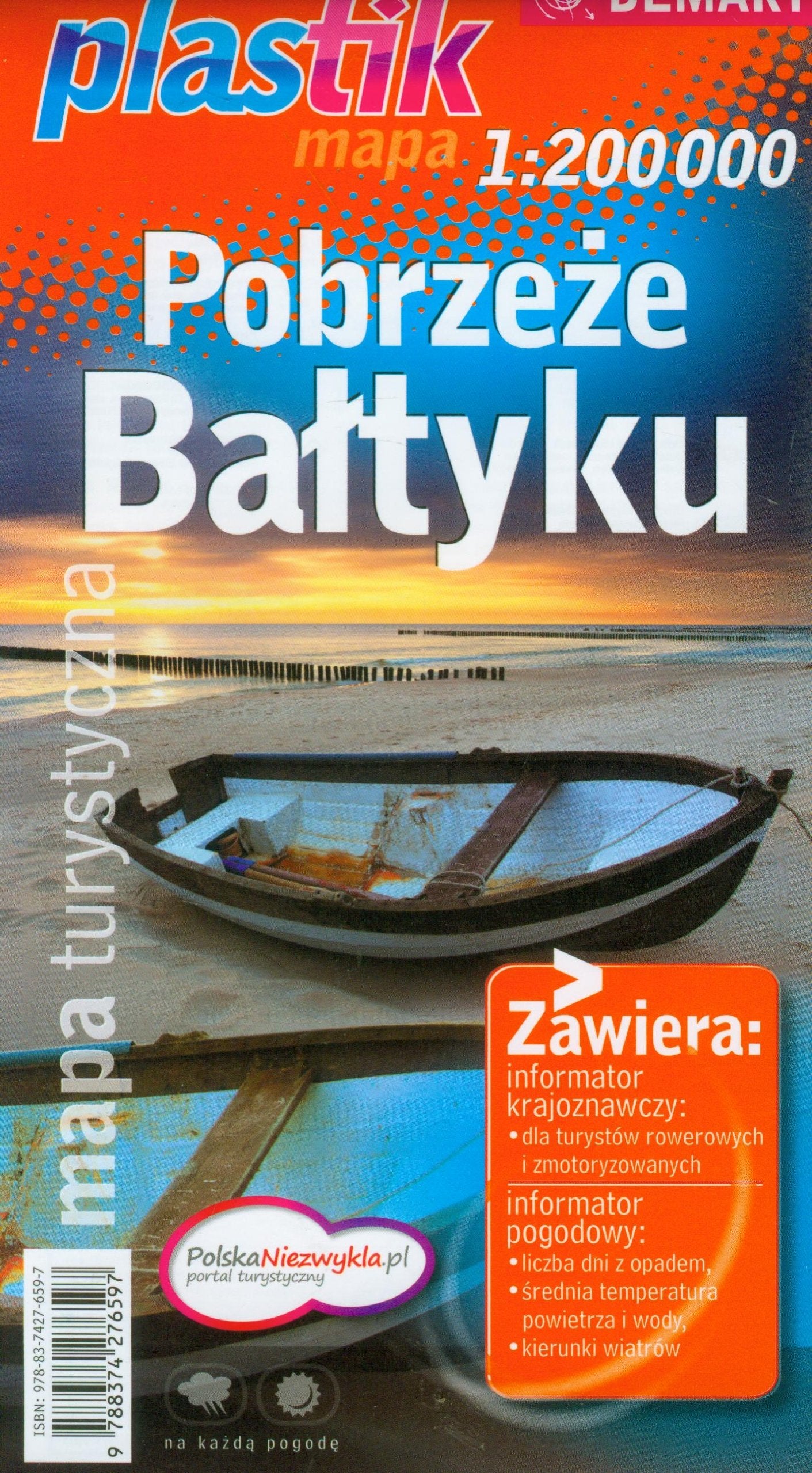 Pobrzeze Baltyku mapa turystyczna Books