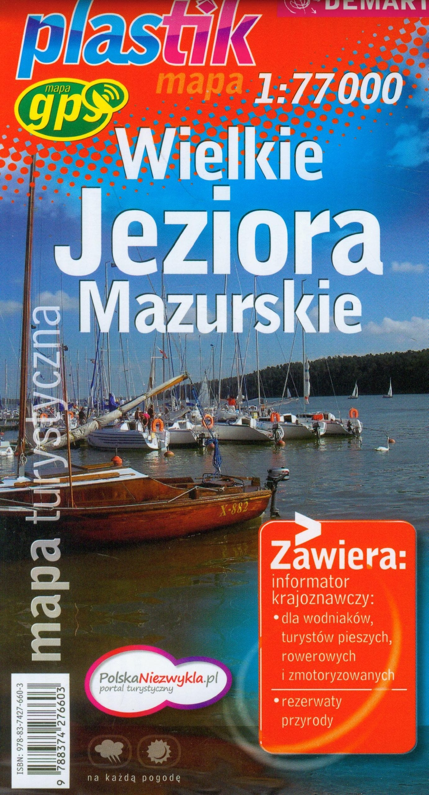 Wielkie Jeziora Mazurskie mapa turystyczna Maps & Plans