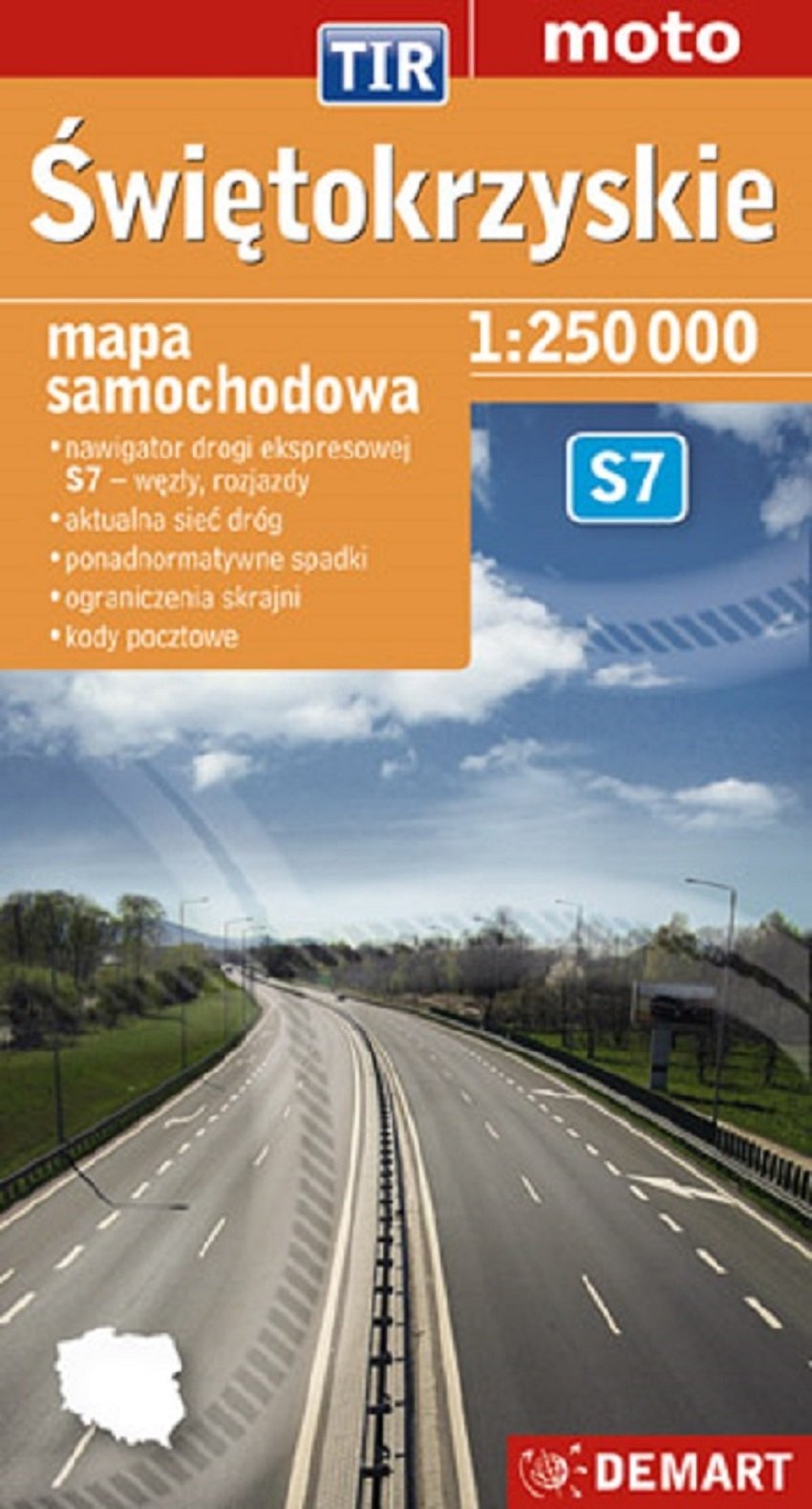 Świętokrzyskie TIR mapa samochodowa Books