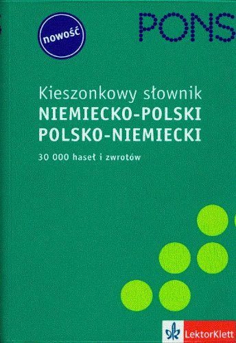 Pons kieszonkowy slownik niemiecko-polski polsko-niemiecki Books