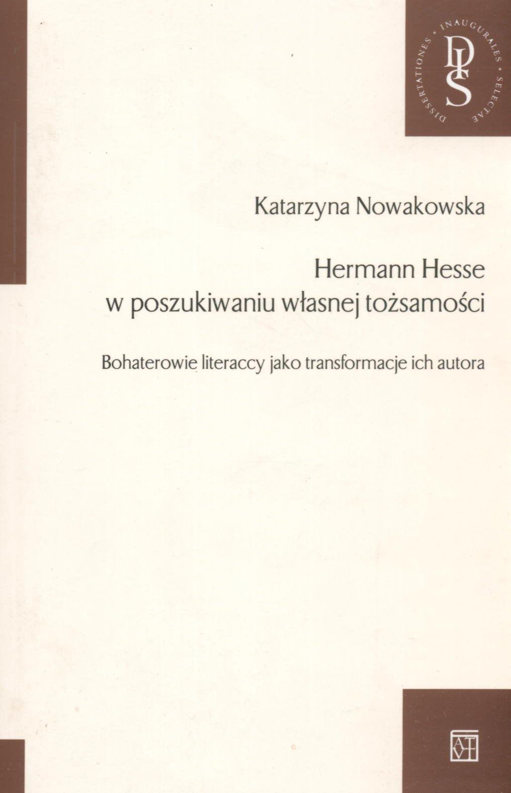 Herman Hesse w poszukiwaniu wlasnej tozsamosci Books