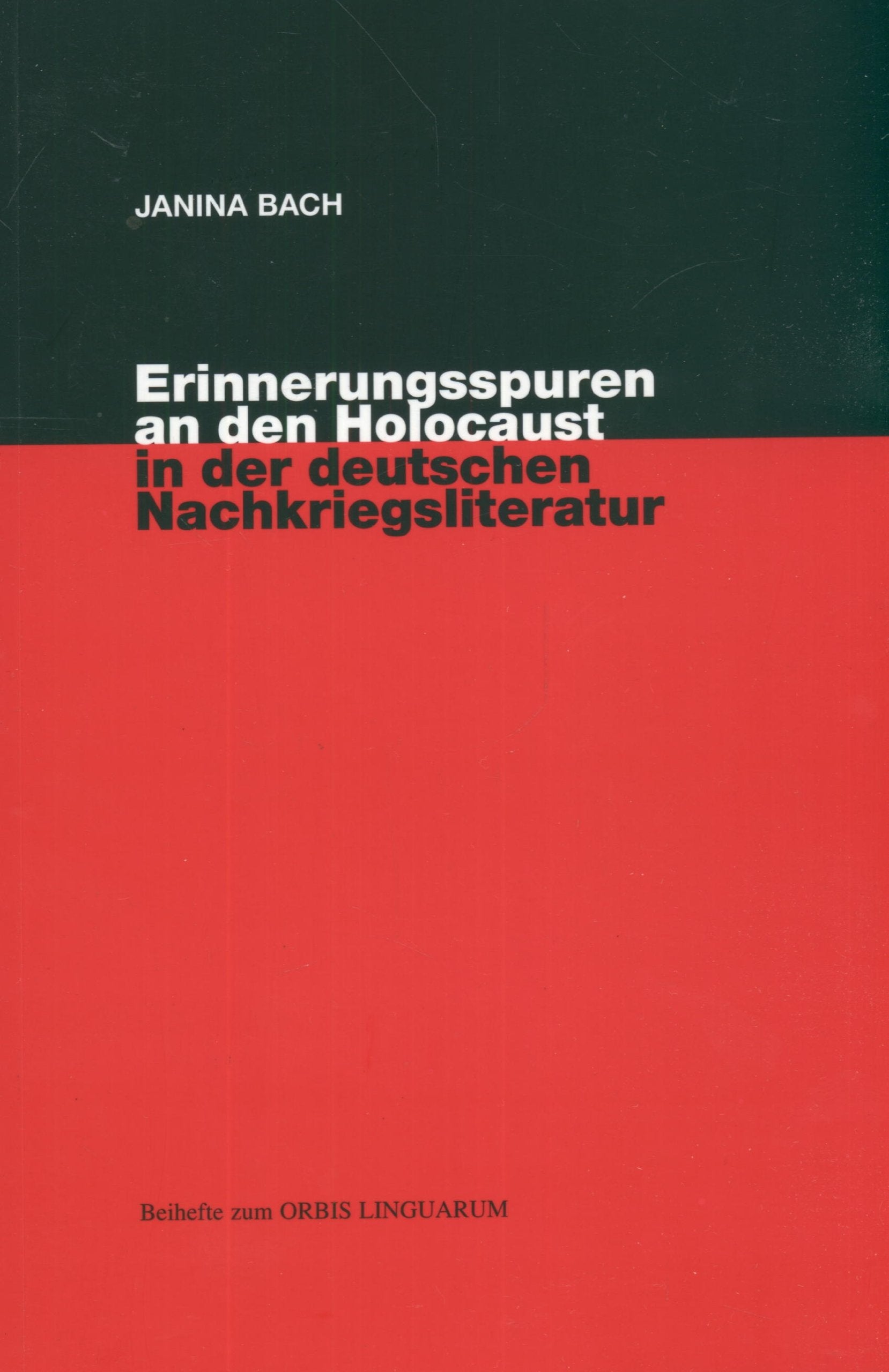 Erinnerungsspuren an den Holocaust in der deutschen Nachkriegsliteratur Books