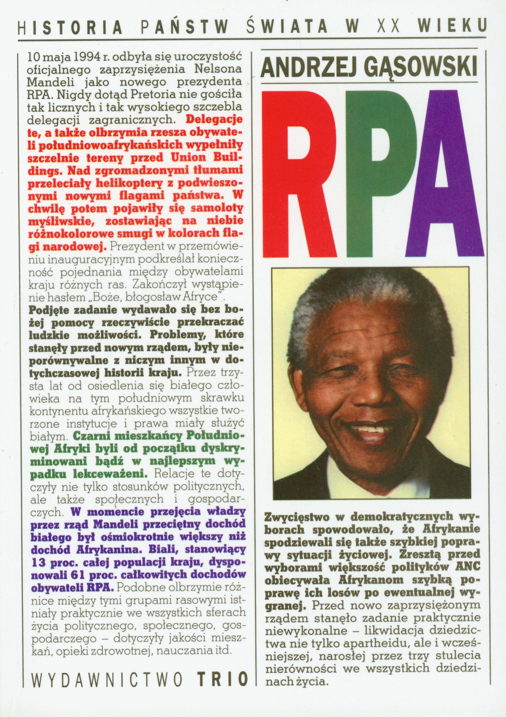 RPA Historia państw świata w XX wieku Books