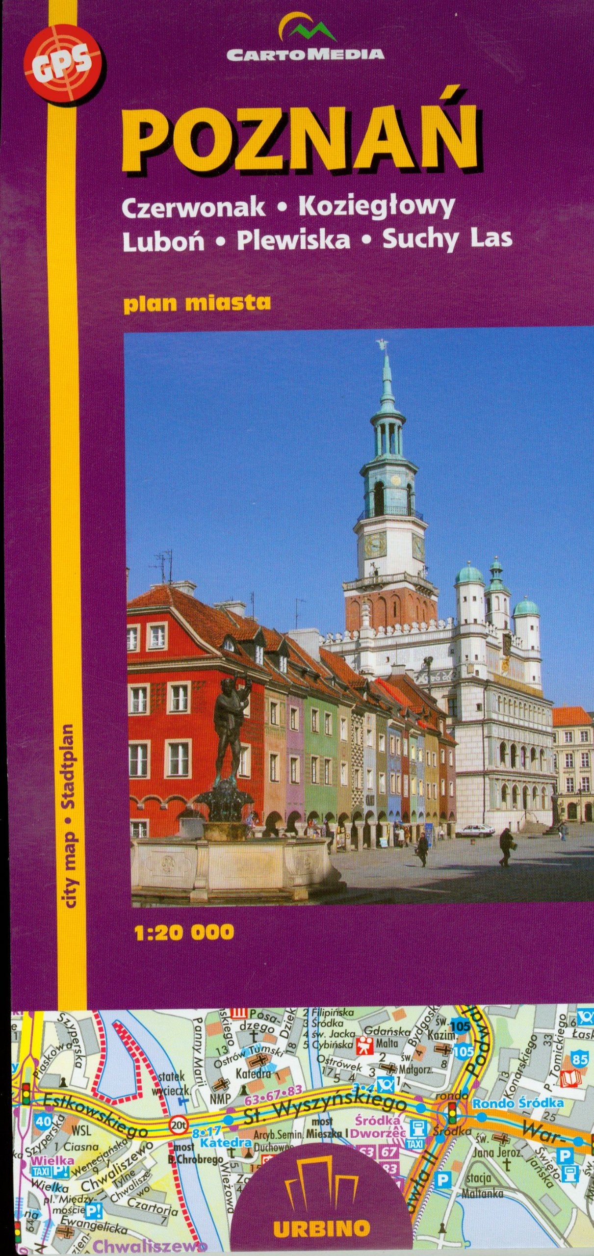 Poznan /Posen Stadtplan Maps & Plans