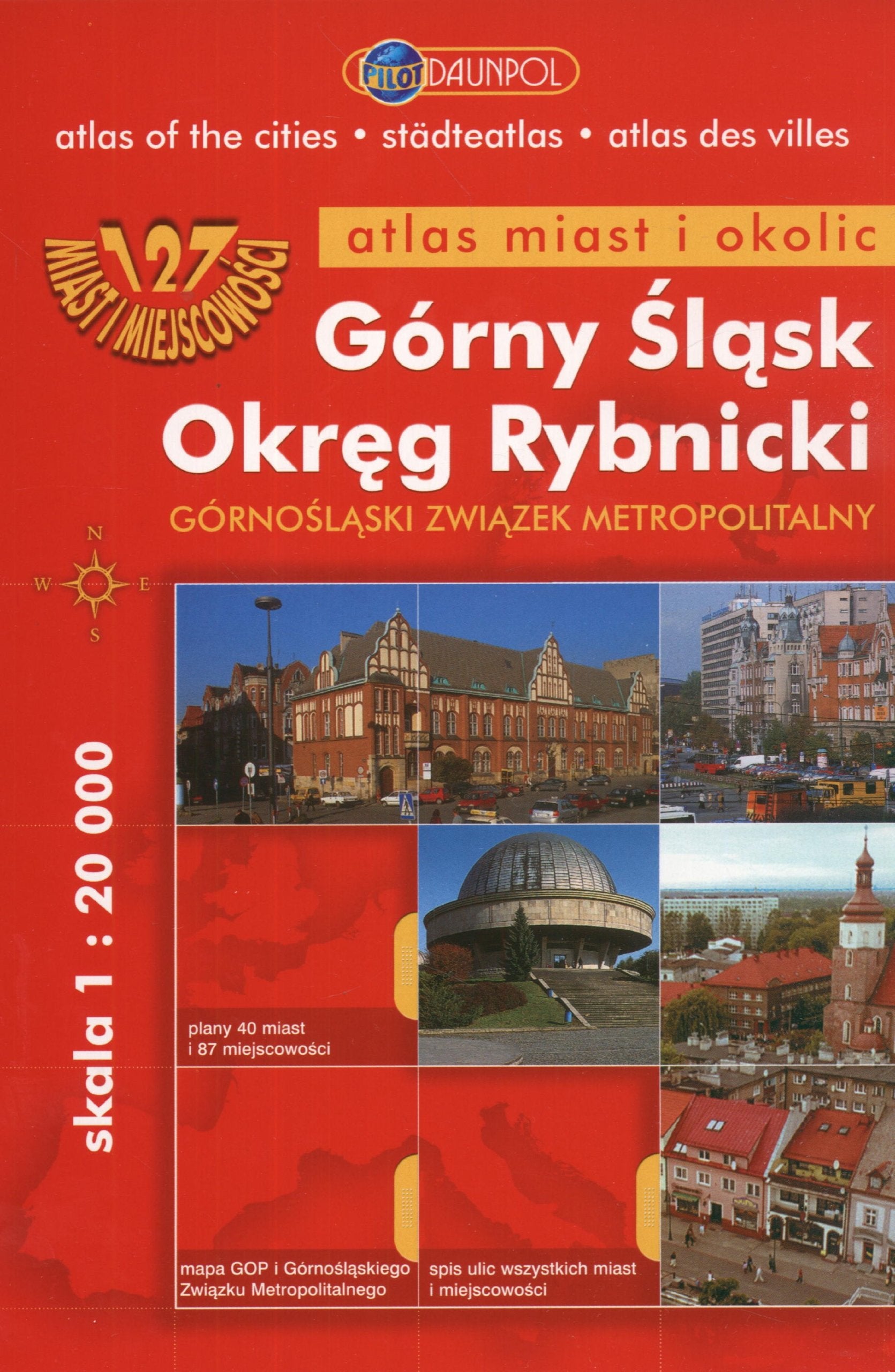 Gorny Slask Okreg Rybnicki Atlas miast i okolic 1: 20 000 Leisure, Home & Garden