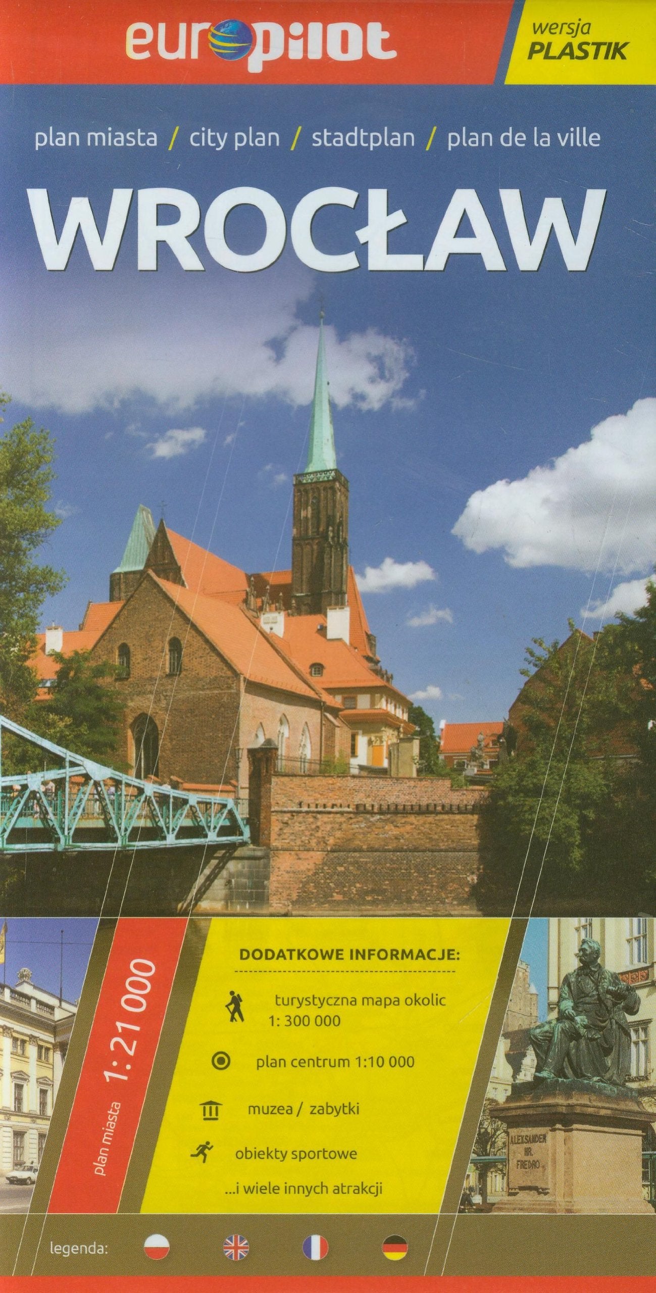 Wroclaw Europilot plan miasta 1:21 000 Leisure, Home & Garden