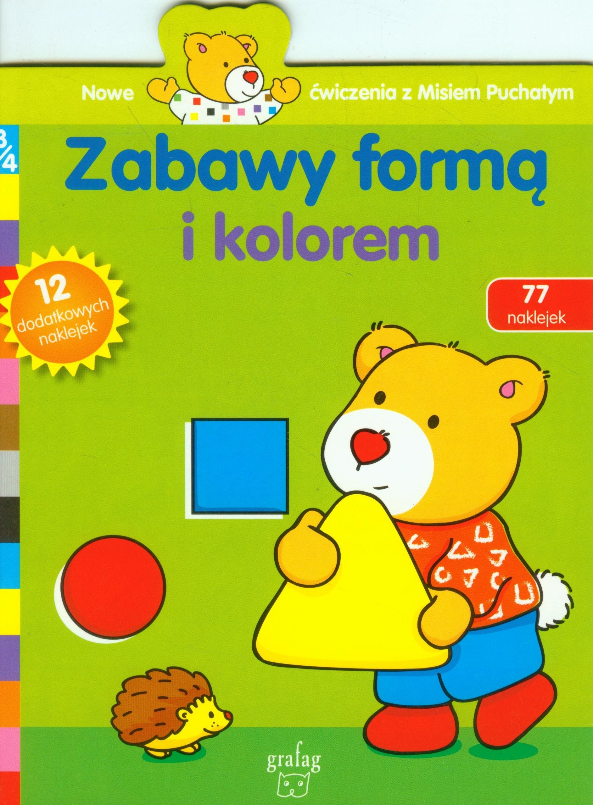 Zabawy formą i kolorem: Nowe ćwiczenia z Misiem Puchatym Books
