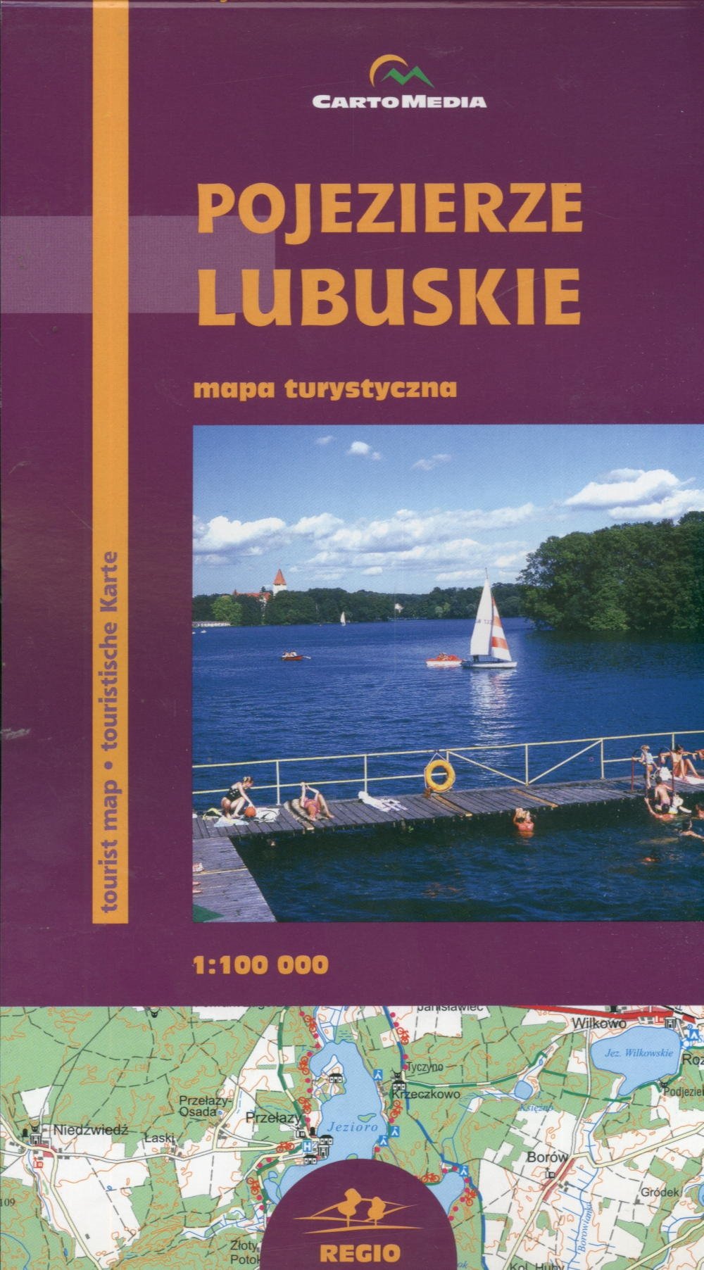 Pojezierze Lubuskie Mapa turystyczna 1:100 000 Maps & Plans