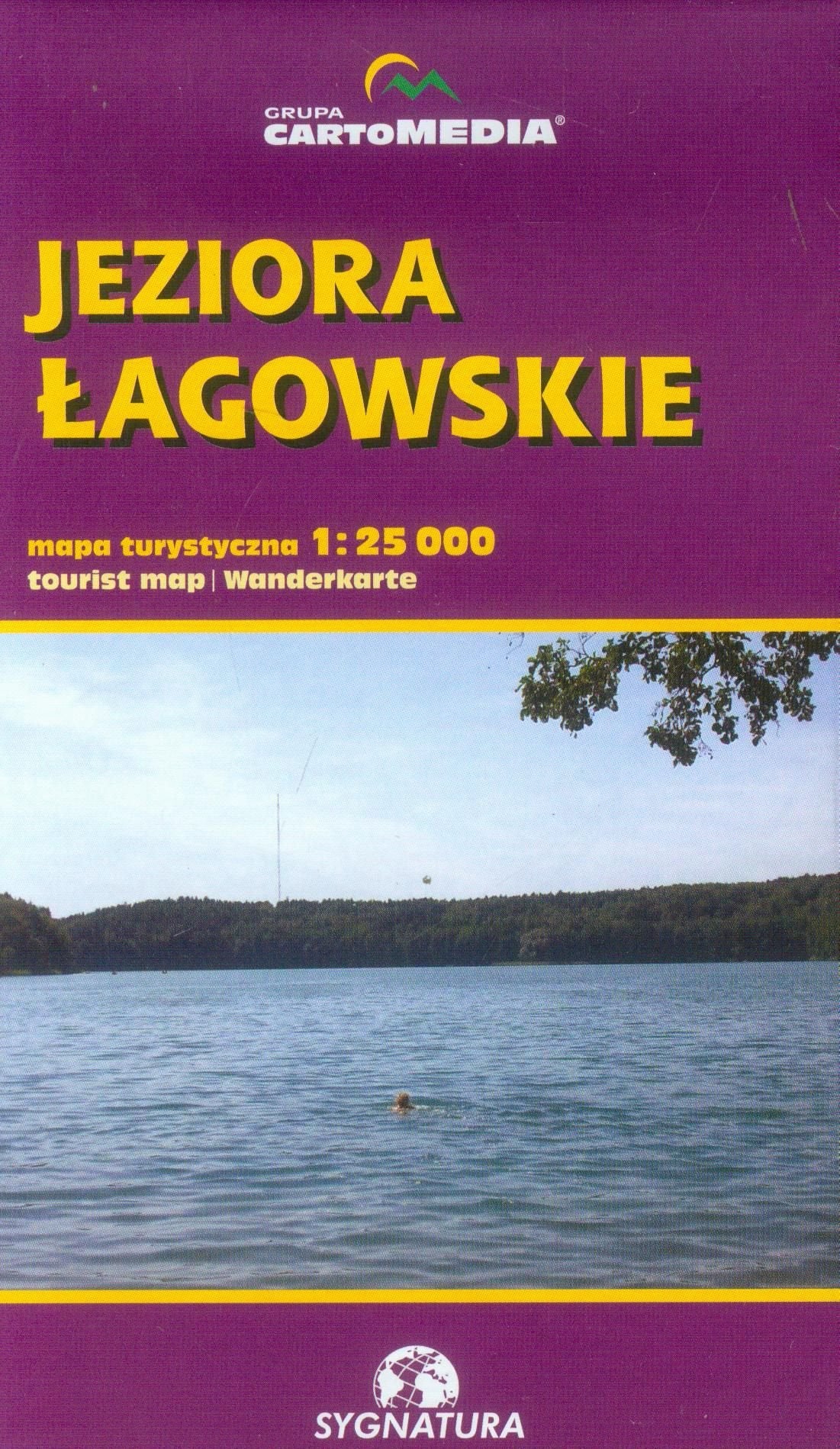Jeziora Lagowskie mapa turystyczna 1:25 000 Maps & Plans