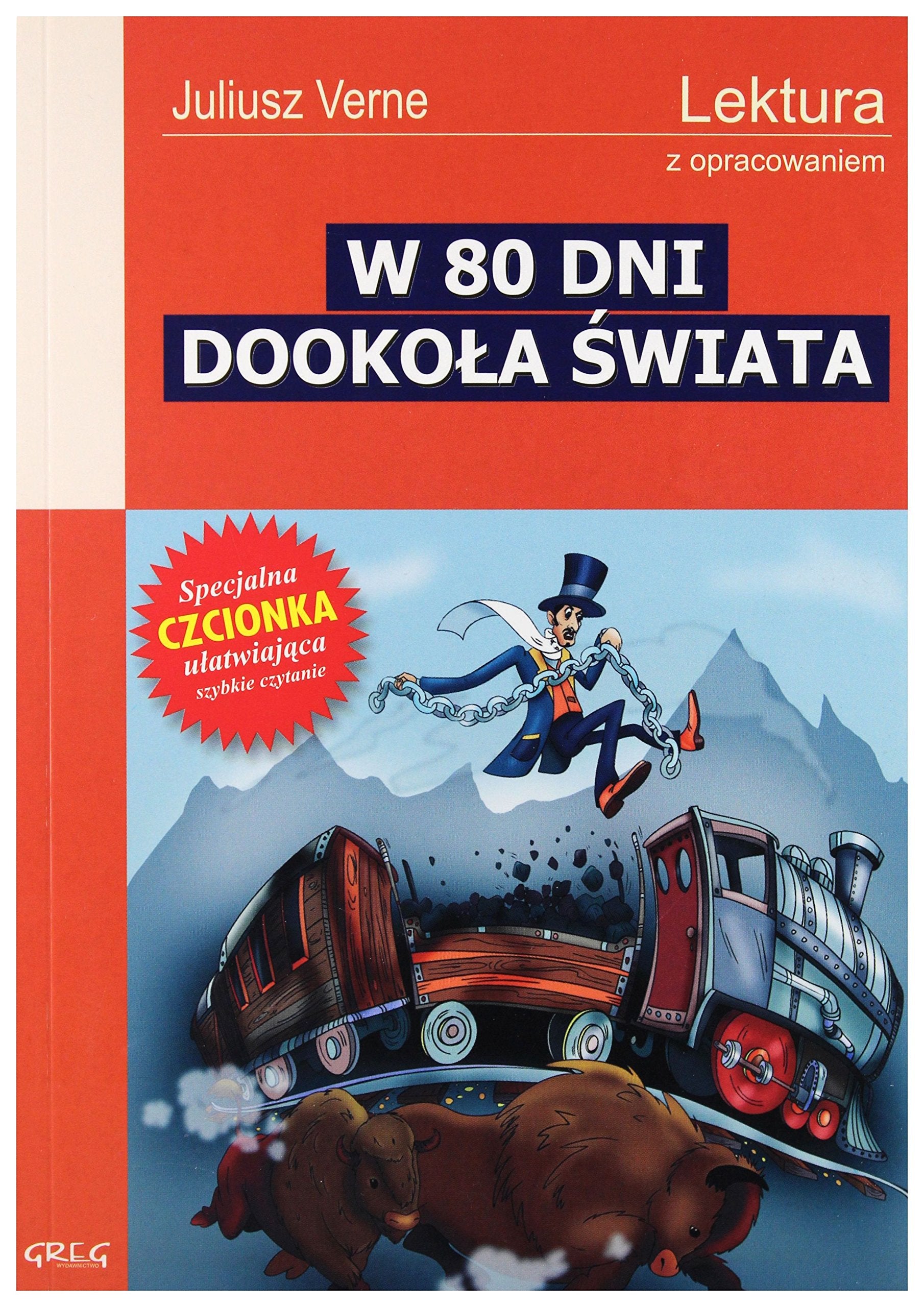 W 80 dni dookoła świata: Lektura z opracowaniem book