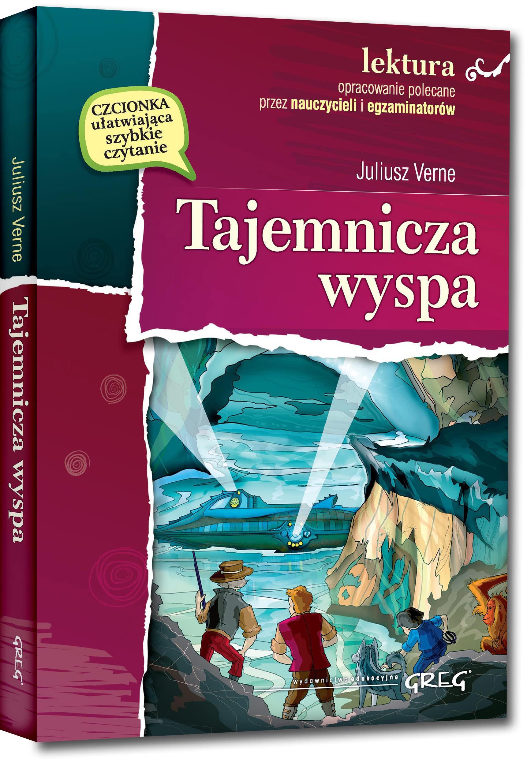 Tajemnicza wyspa Lektura z opracowaniem book