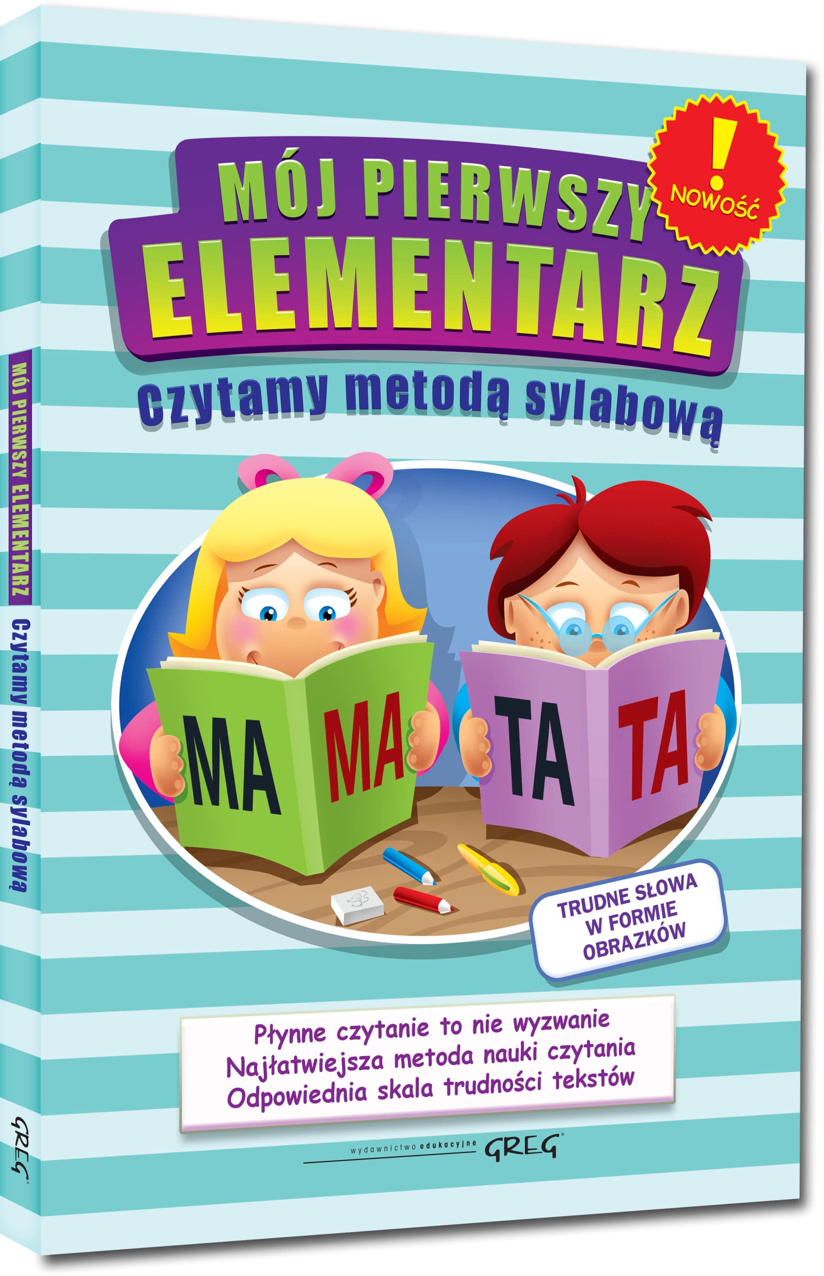 Mój pierwszy elementarz - czytamy metodą sylabową: Płynne czytanie to nie wyzwanie! Books
