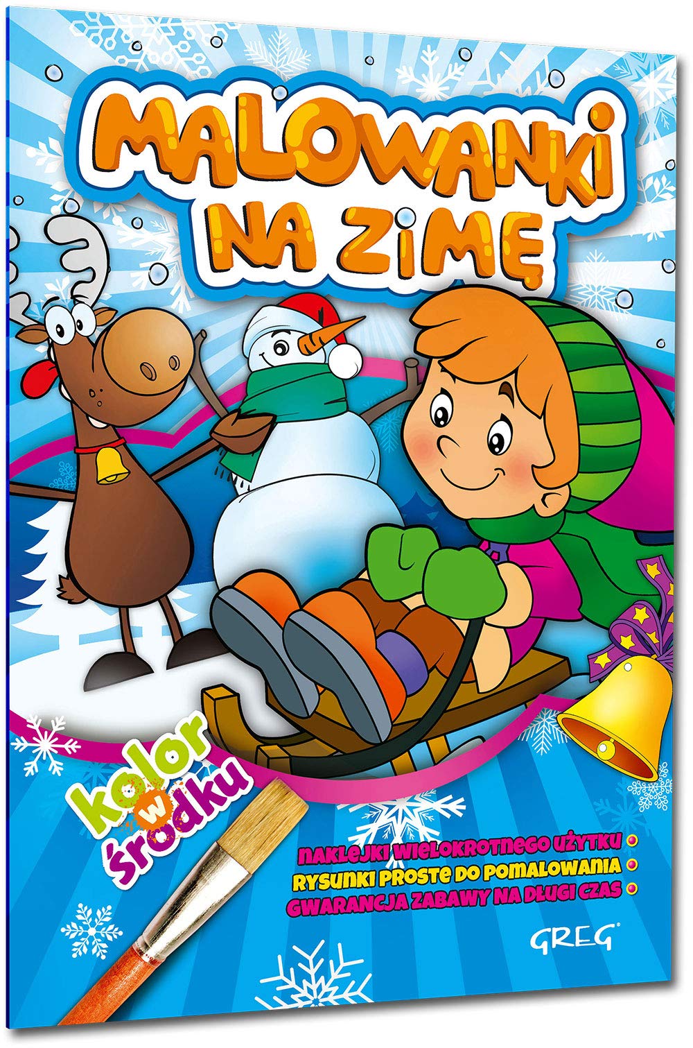 Malowanki na zimę (MALOWANKI Z KOLOROWYM WZOREM) Books