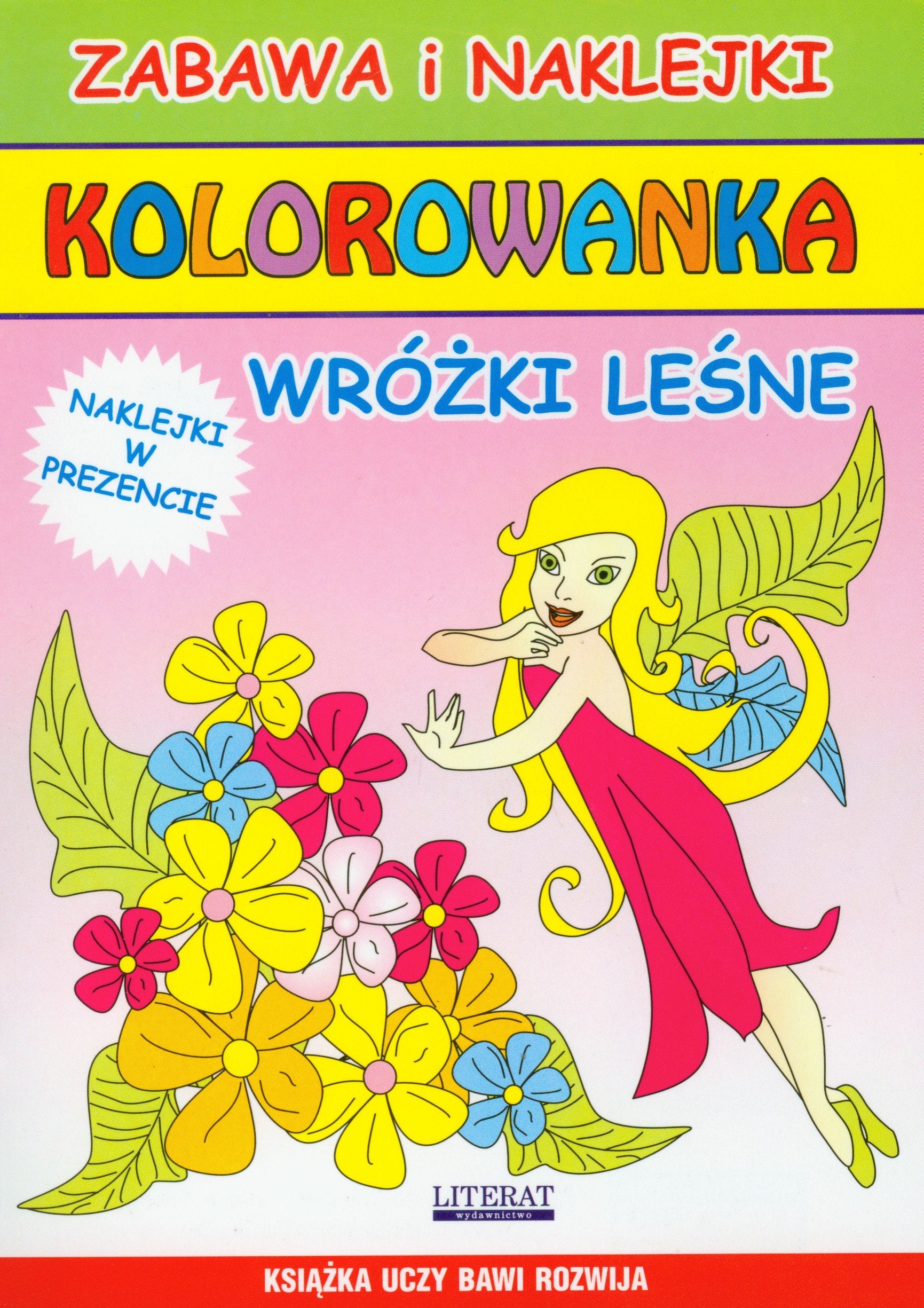Wróżki leśne Kolorowanka: Zabawa i naklejki book