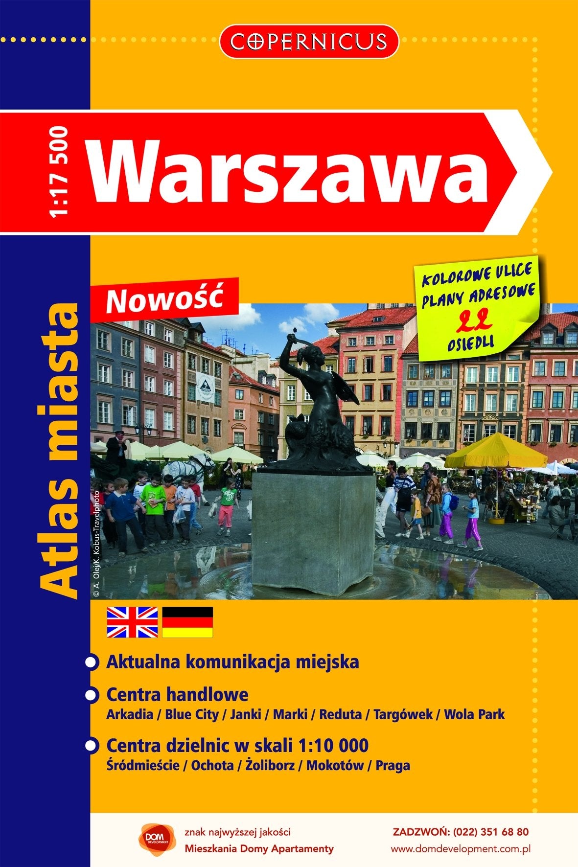Warszawa Atlas miasta Books