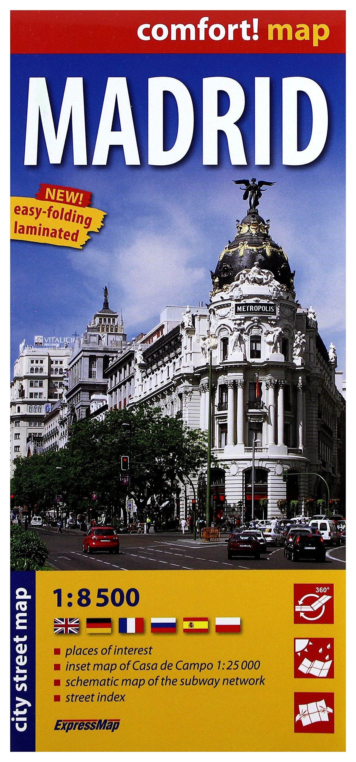 ExpressMap: comfort! map Madrid Leisure, Home & Garden
