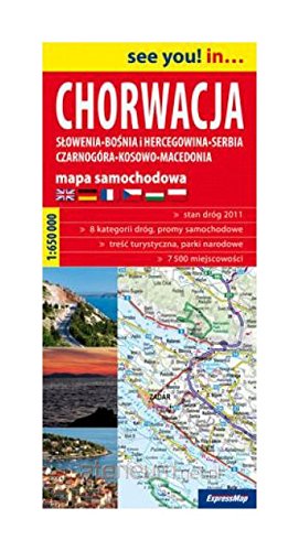 Chorwacja mapa samochodowa 1:650 000 Books