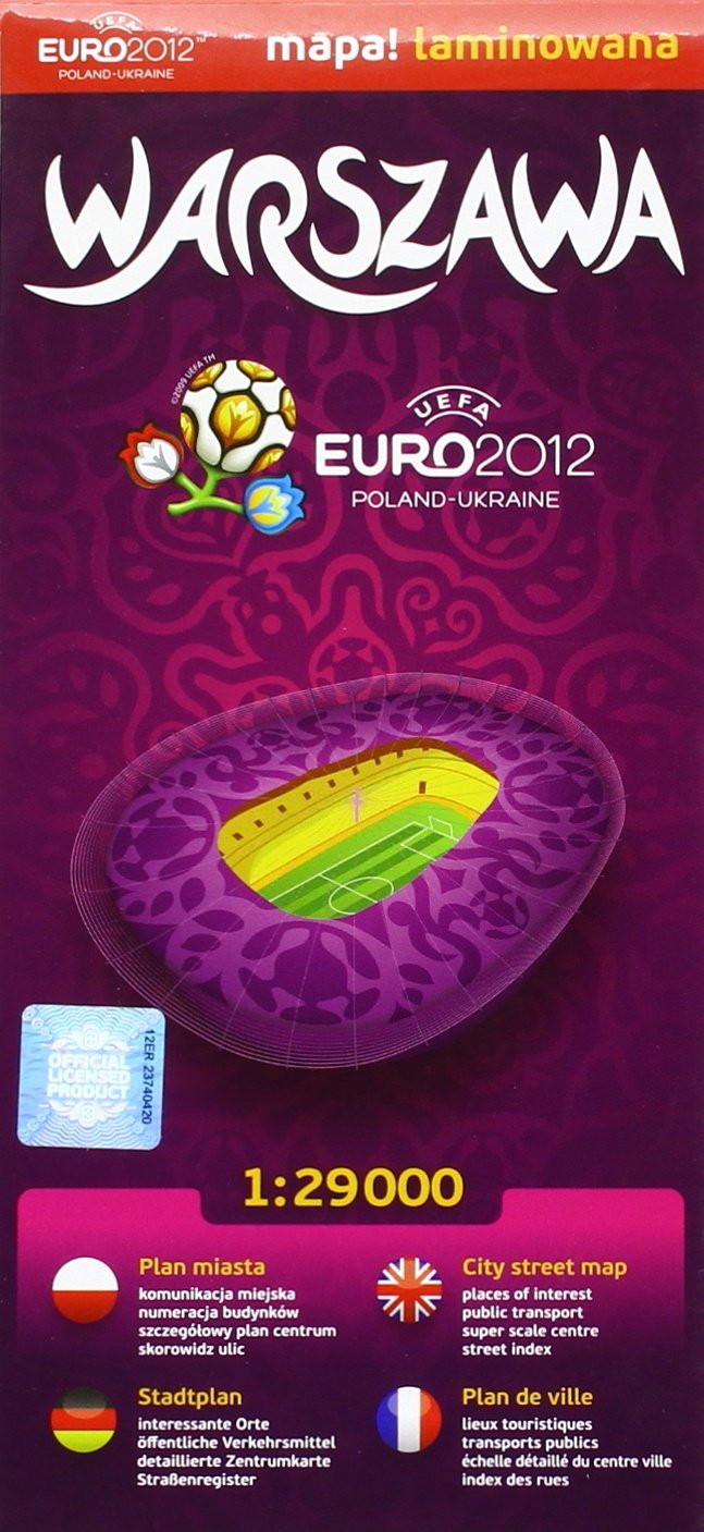 Comfort! map Warszawa Euro 2012: Laminiert Leisure, Home & Garden