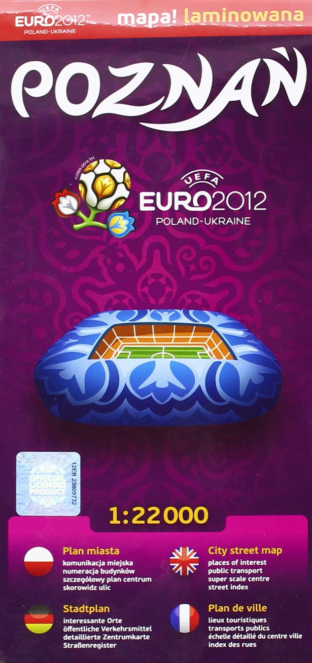 Comfort! map Poznan Euro 2012: Laminiert Leisure, Home & Garden