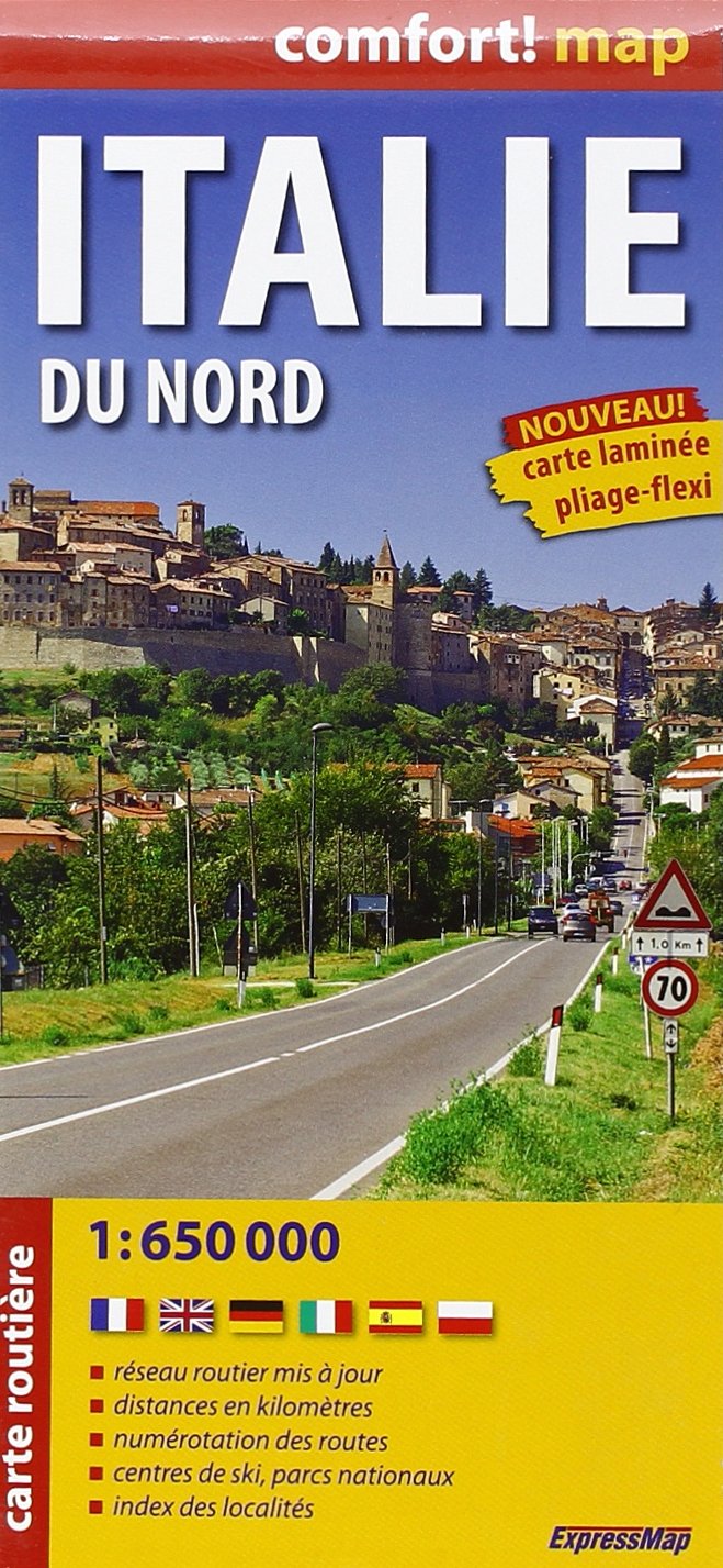 Italie Du Nord 1/650.000 (Comfort !Map) Leisure, Home & Garden