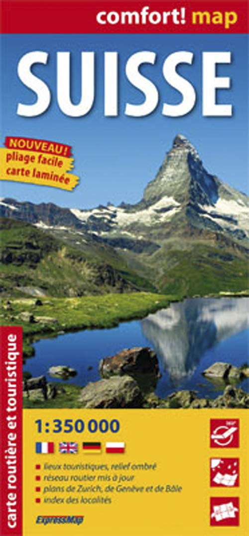 Szwajcaria /Suisse Mapa drogowa i turystyczna 1:350 000 (COMFORT! MAP) Leisure, Home & Garden