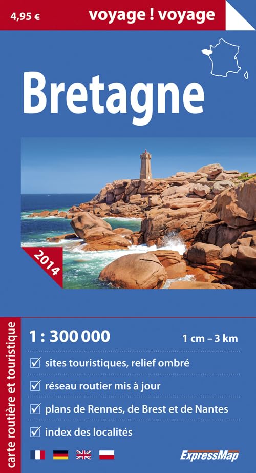 Bretagne 1/300.000 (Voyage !Voyage) Leisure, Home & Garden