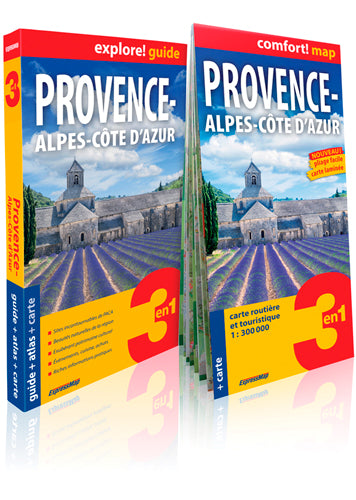 Provence-Alpes-Côte d'Azur : 3 en 1 : guide + atlas + carte Geology & Geography