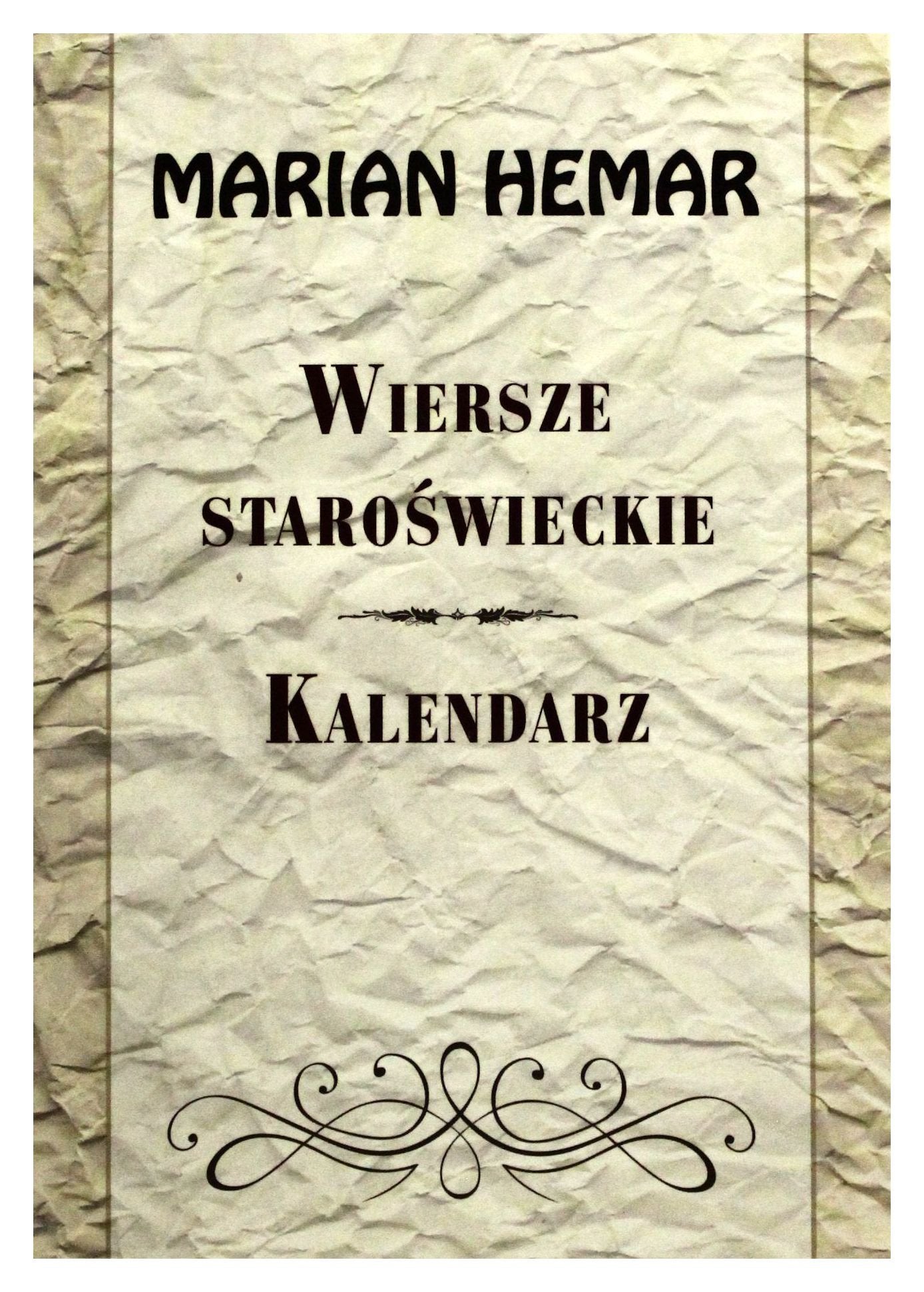 Wiersze staroswieckie Kalendarz Poetry