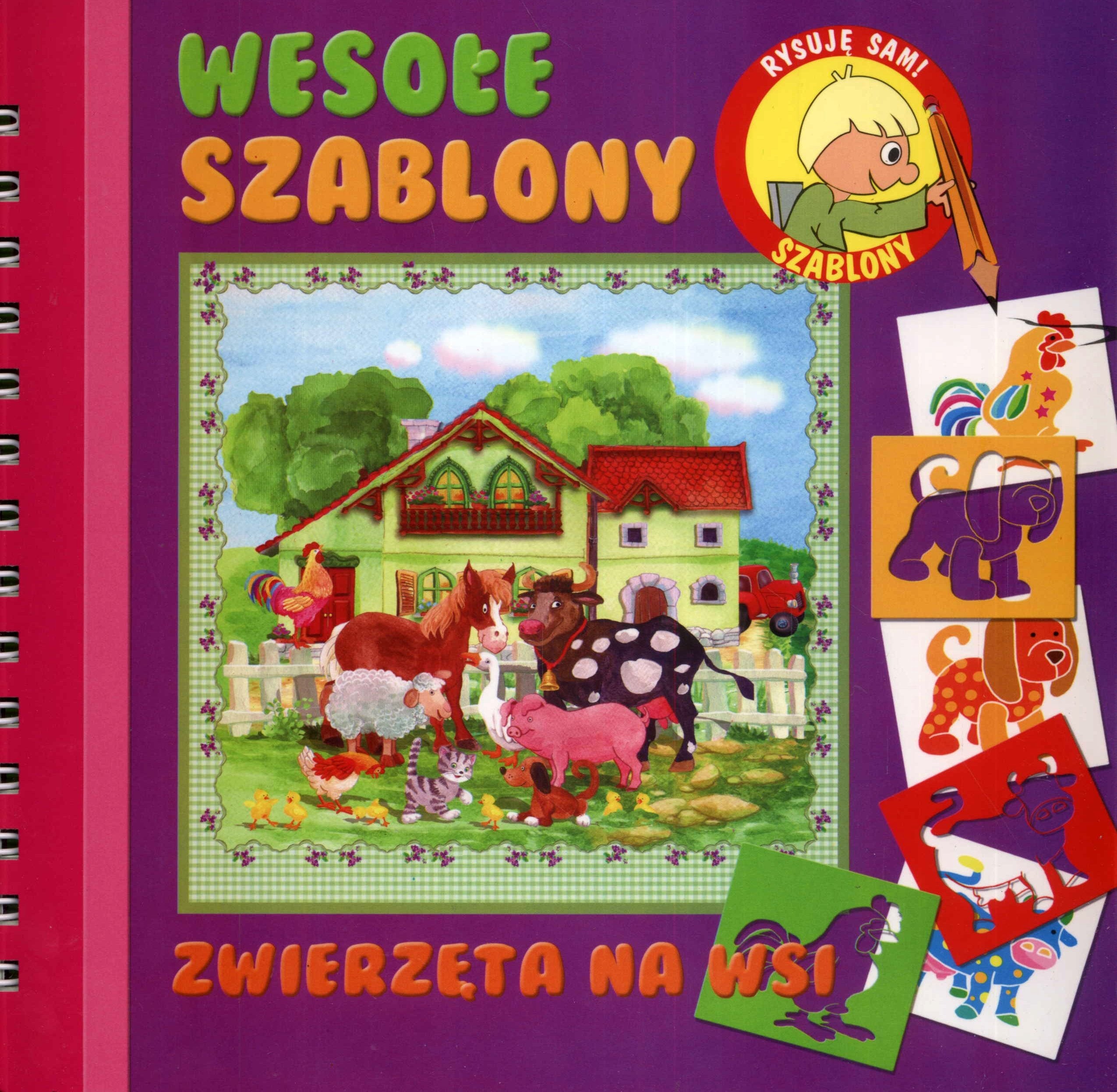 Zwierzeta na wsi Wesole szablony Leisure & Fun