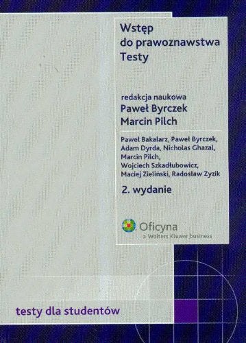 Wstęp do prawoznawstwa Testy (TESTY DLA STUDENTÓW) Books