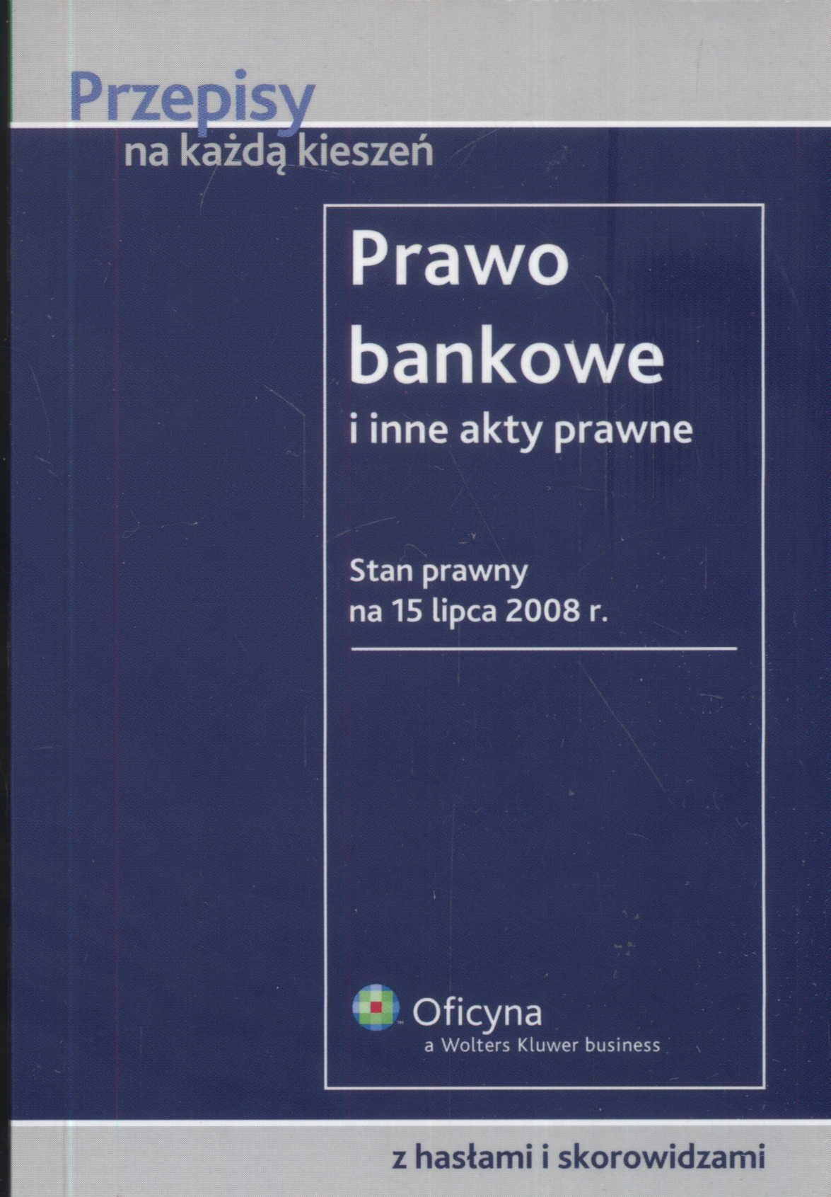 Prawo bankowe i inne akty prawne Books