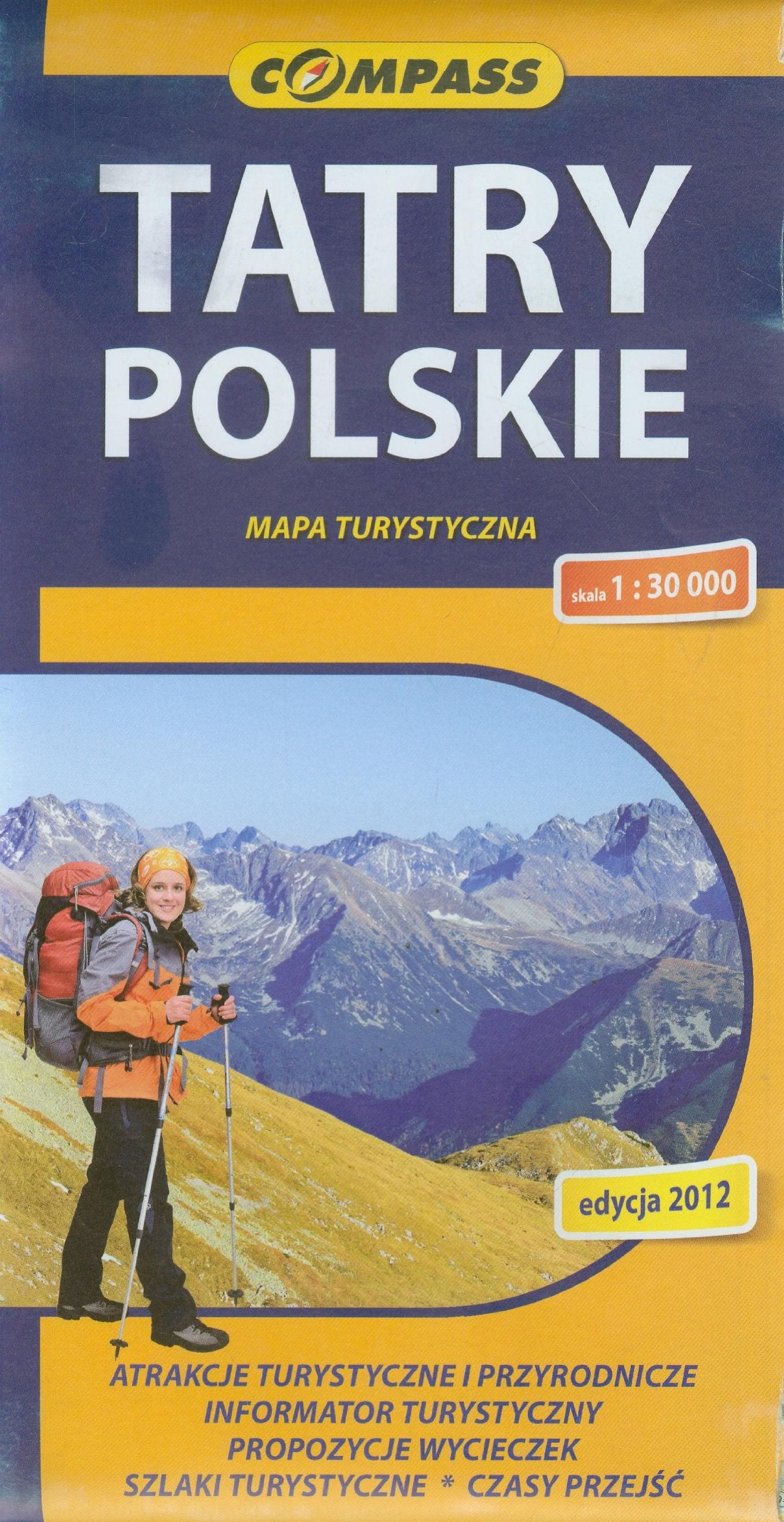 Tatry Polskie mapa turystyczna 1:30 000 Maps & Plans