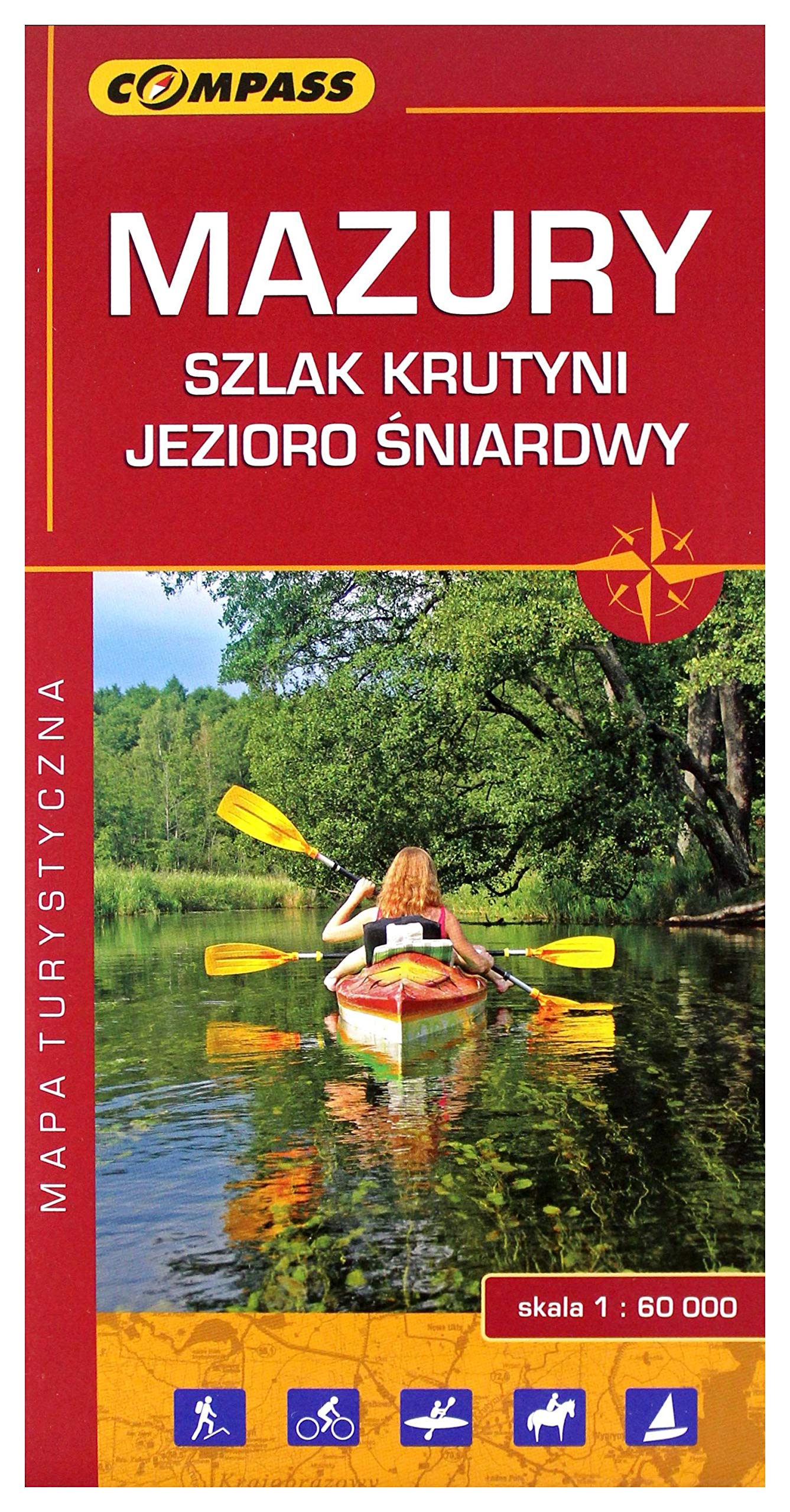 Mapa turystyczna - Mazury, Szlak Krutyni... Books