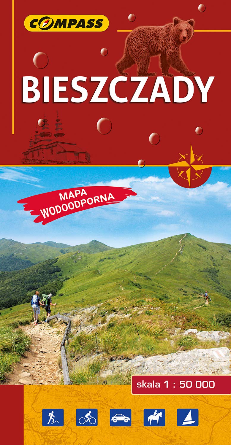 Bieszczady mapa laminowana 1:50 000 Maps & Plans