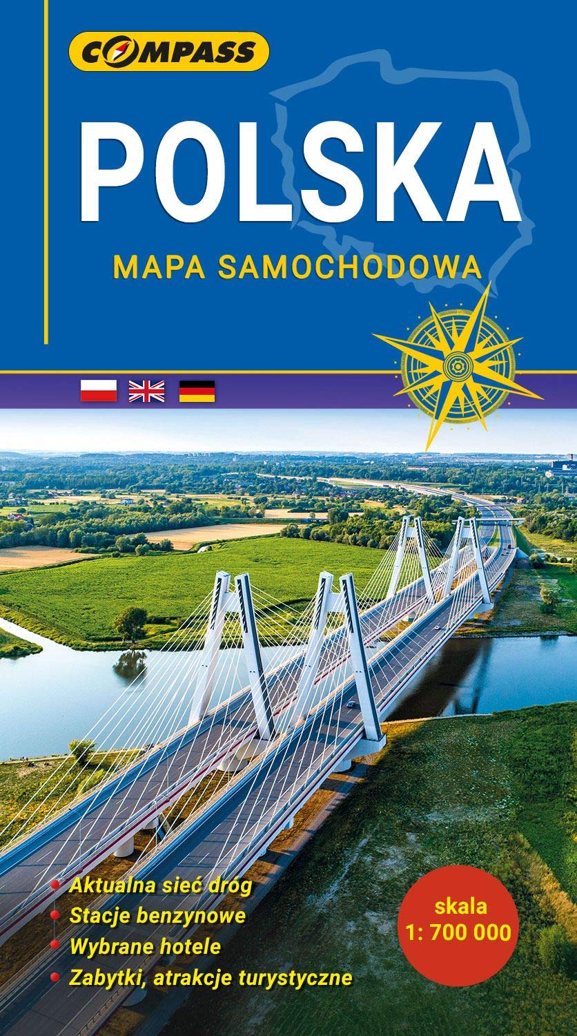 Polska mapa samochodowa 1:700 000 Maps & Plans