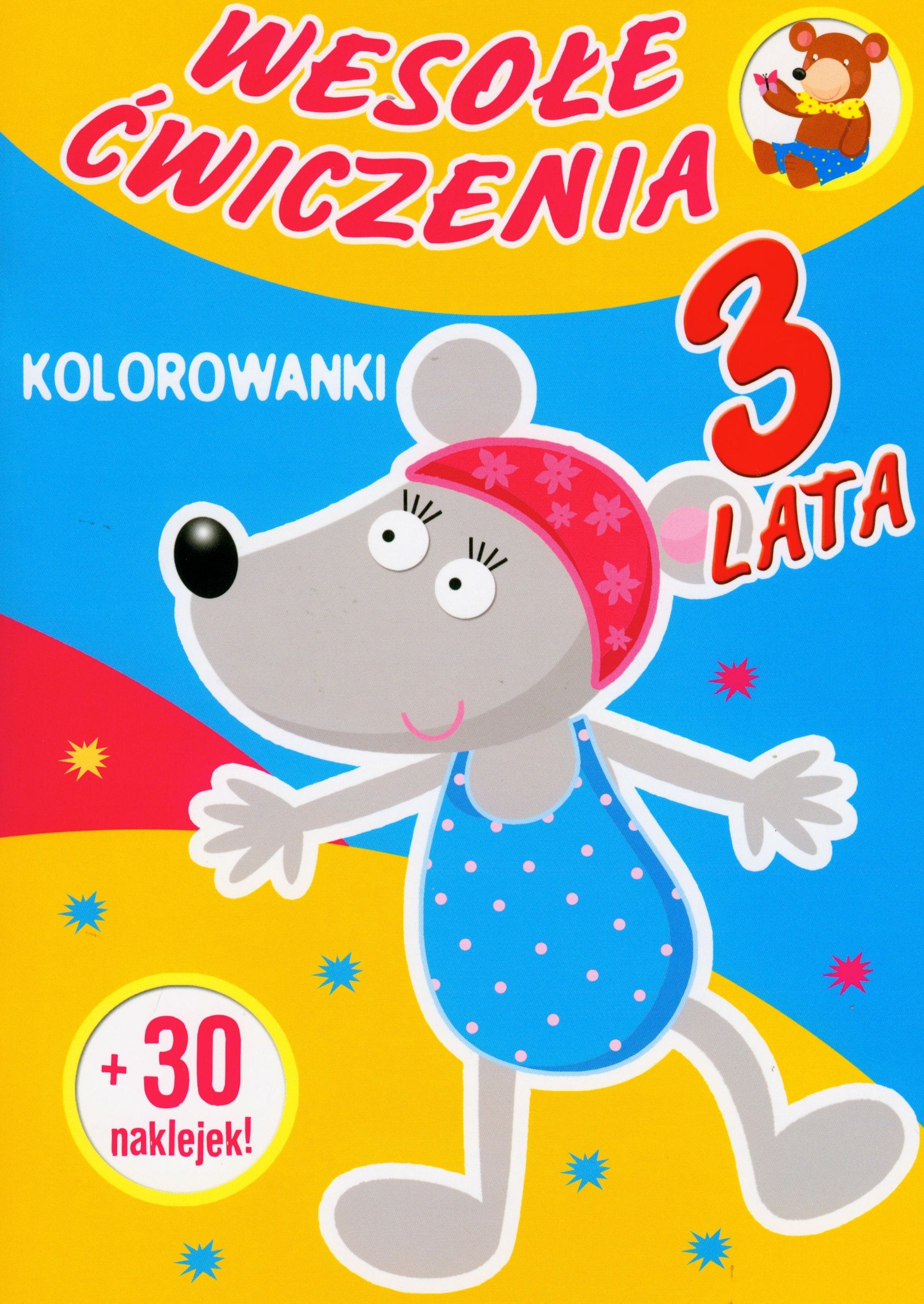 Wesole cwiczenia Kolorowanki 3 lata book