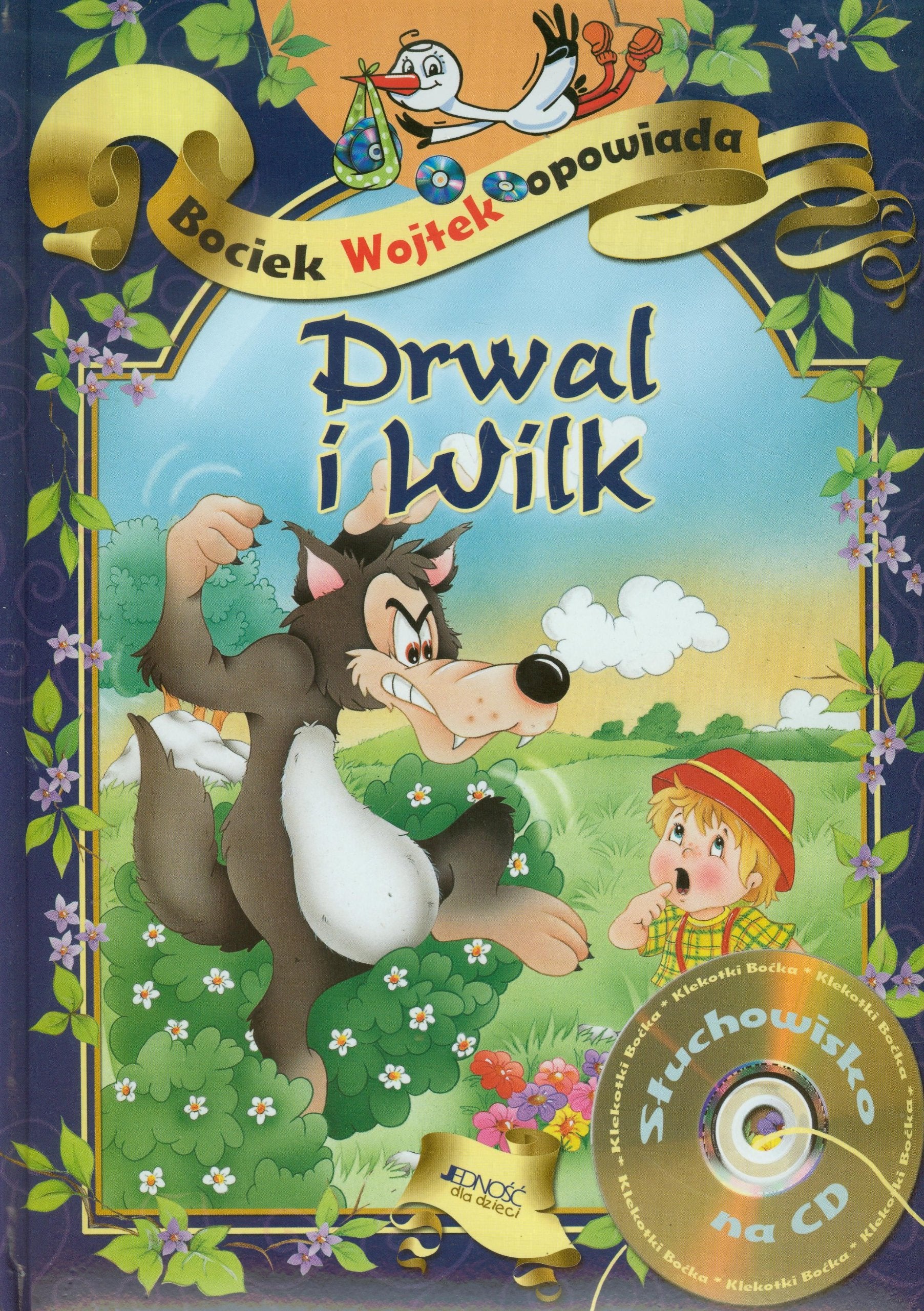 Bociek Wojtek opowiada Drwal i Wilk z plyta CD book