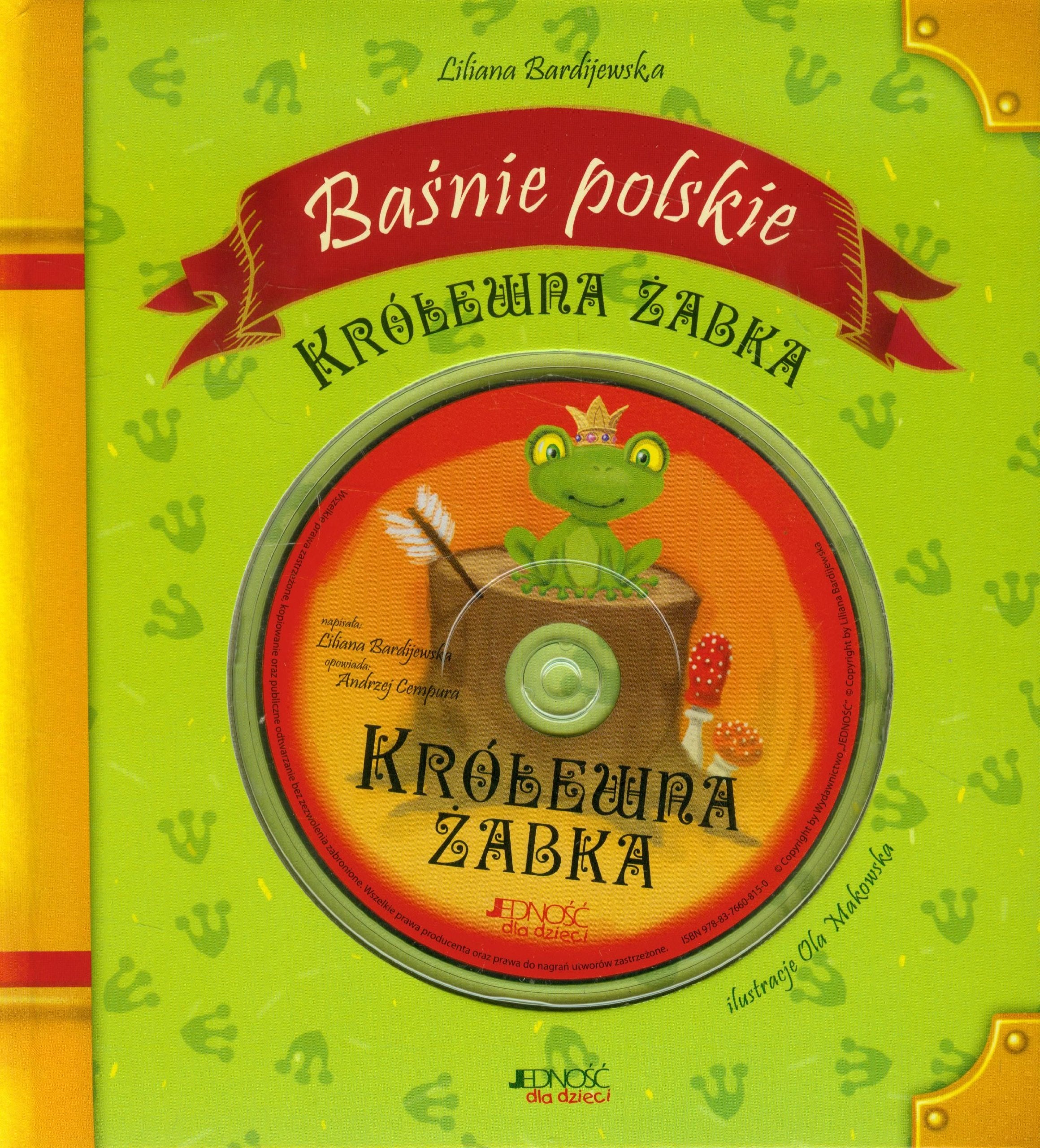 Królewna Zabka Basnie polskie z plyta CD Books