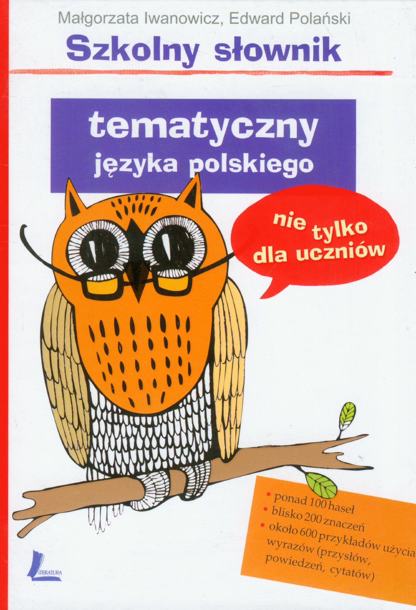 Szkolny słownik tematyczny języka polskiego nie tylko dla uczniów Books