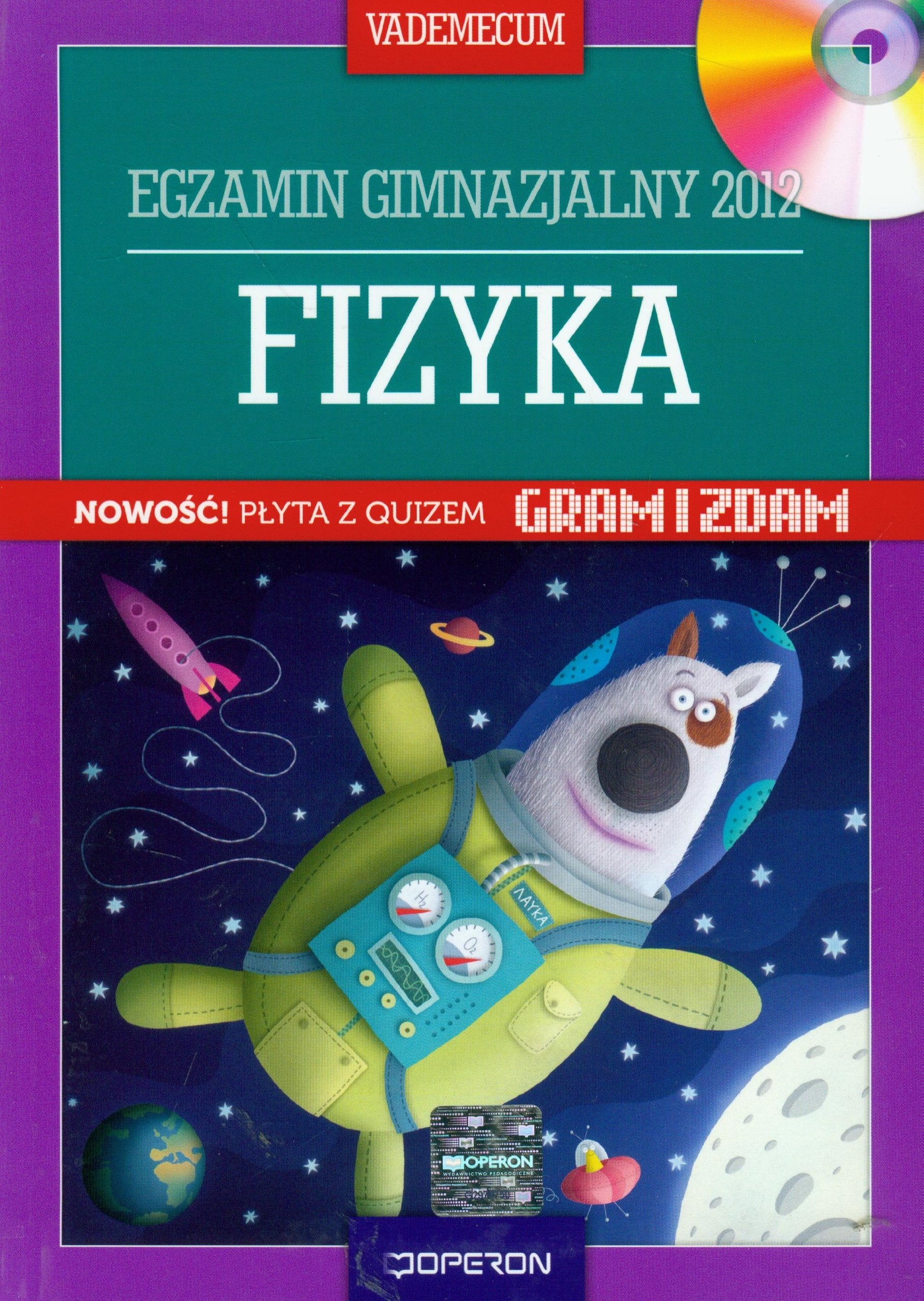 Fizyka Vademecum egzamin gimnazjalny 2012 z plyta CD Books