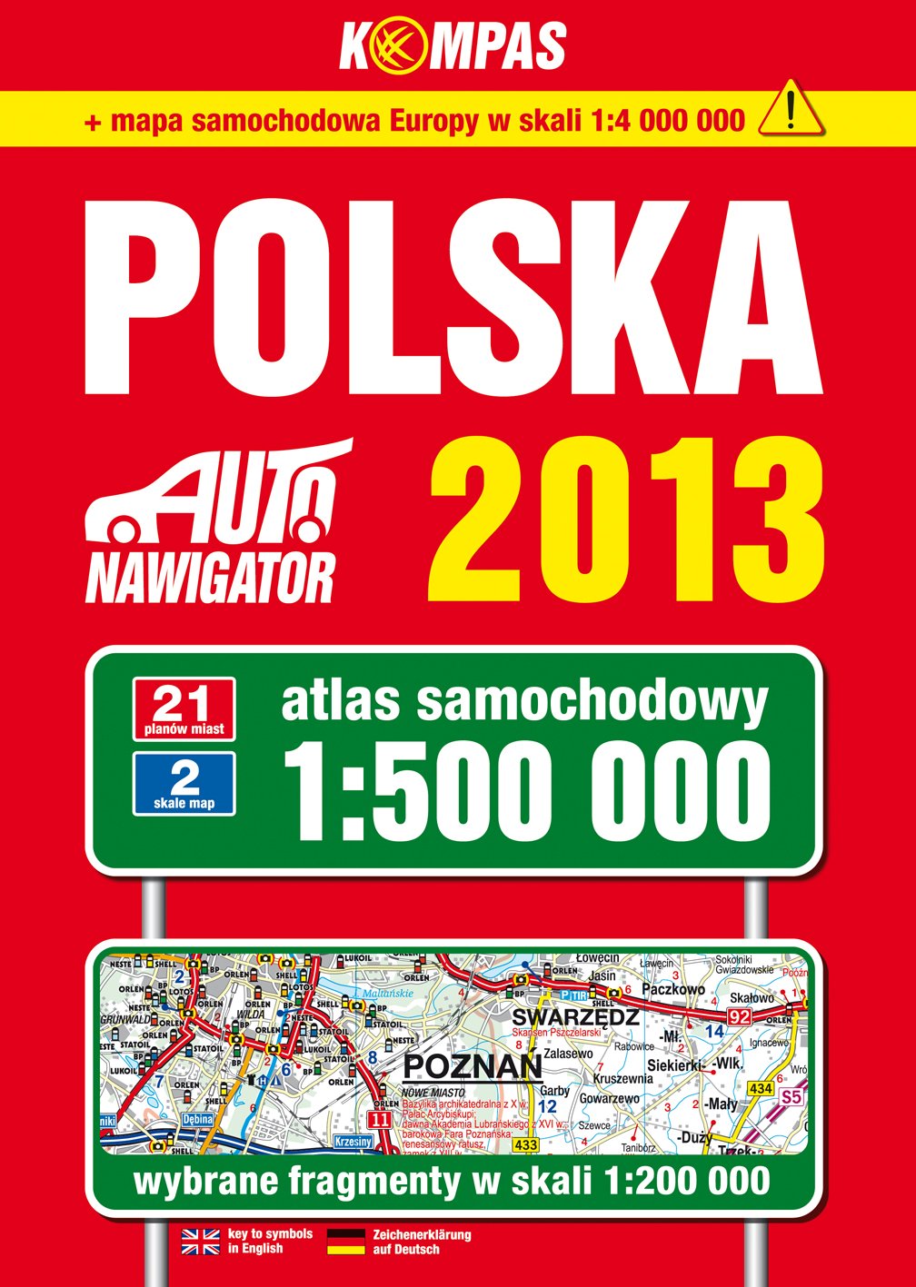 Polska Atlas samochodowy 1:500 000 Maps & Plans