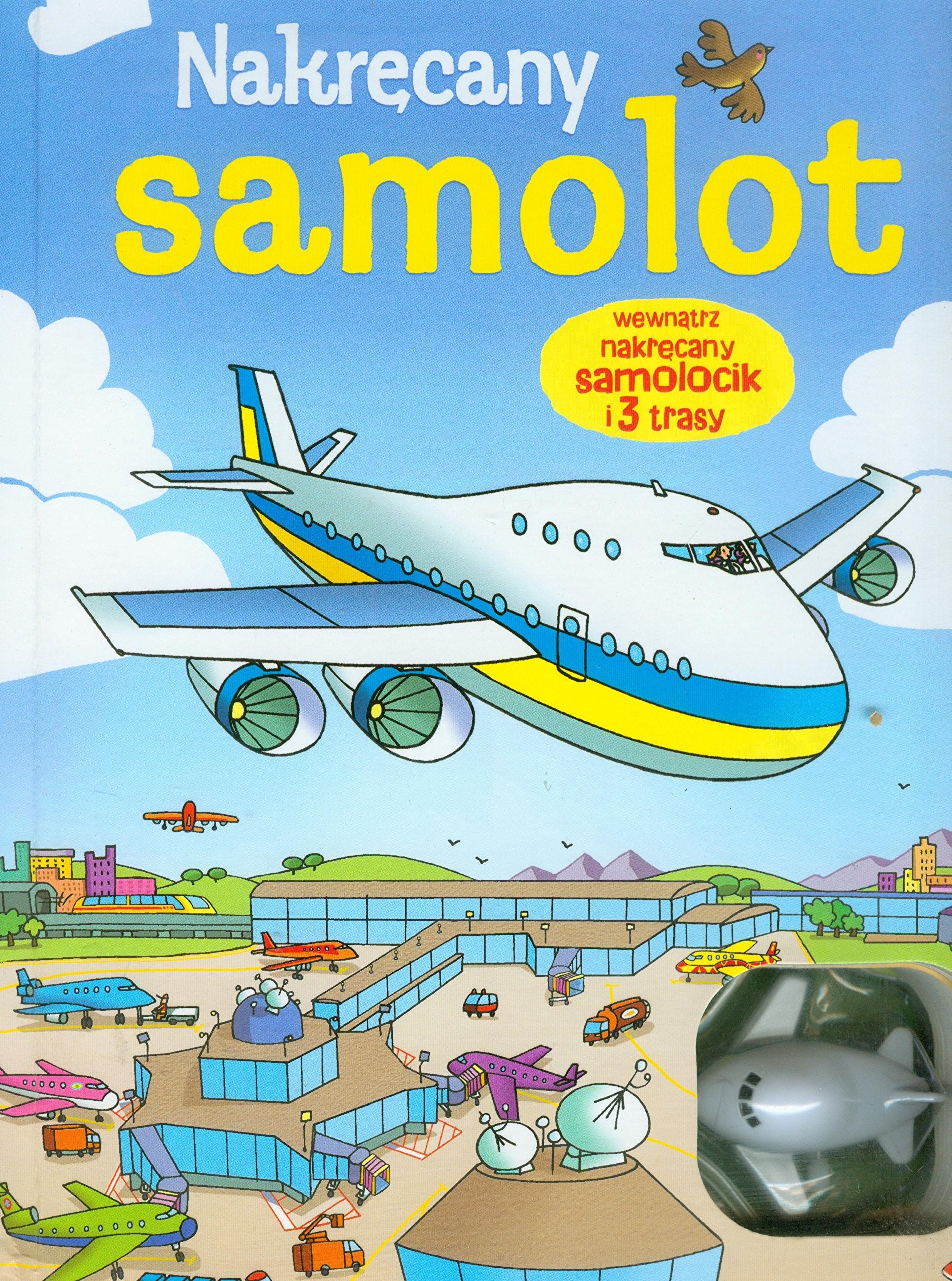 Nakręcany samolot: wewnątrz nakręcany samolocik i 3 trasy Books