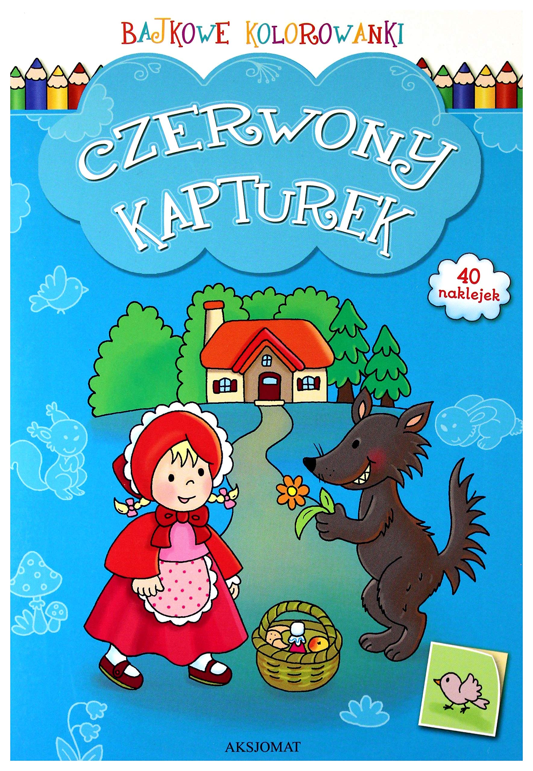Bajkowe kolorowanki Czerwony kapturek Books