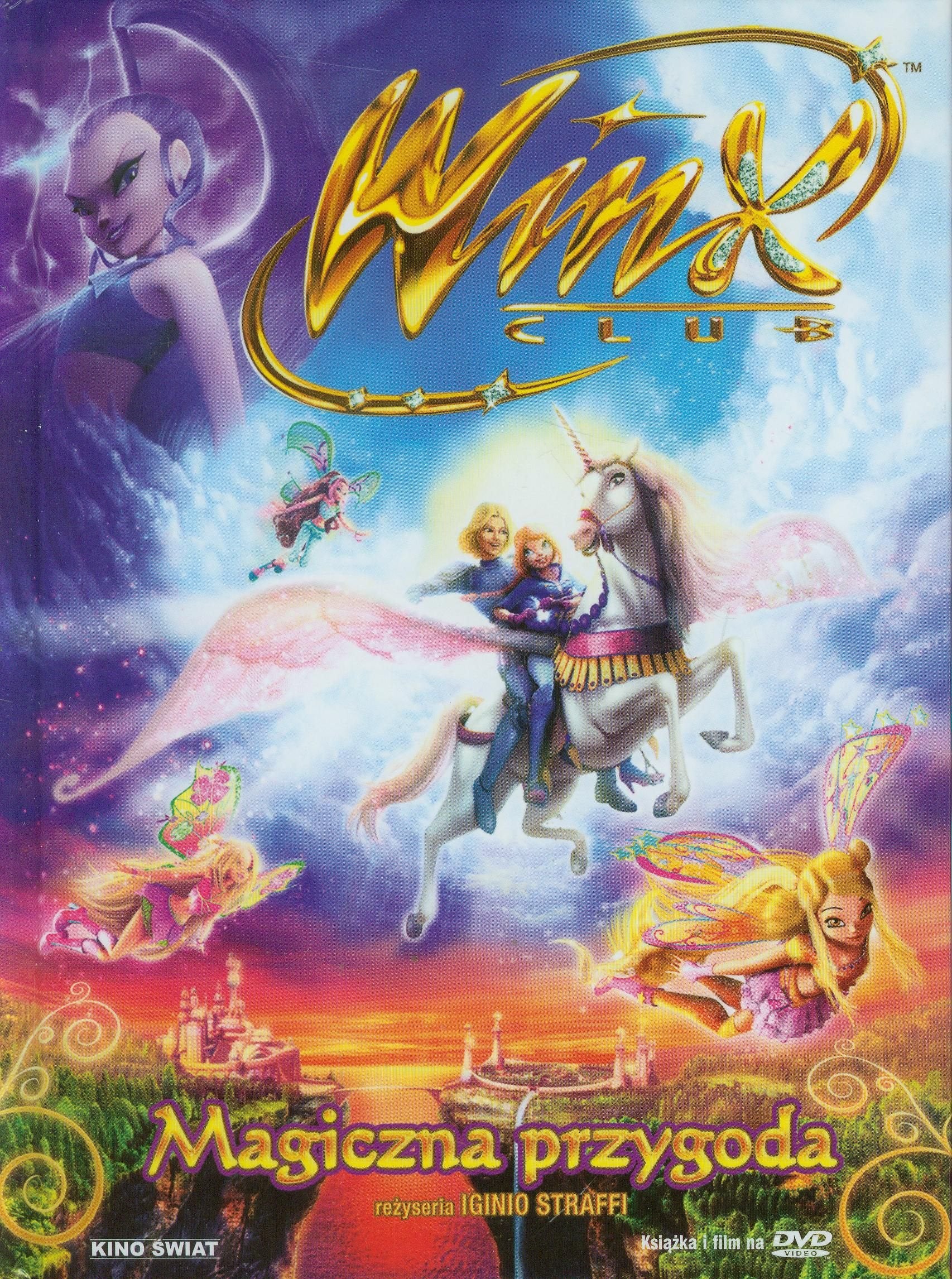 Winx Club Magiczna przygoda z plyta DVD Books