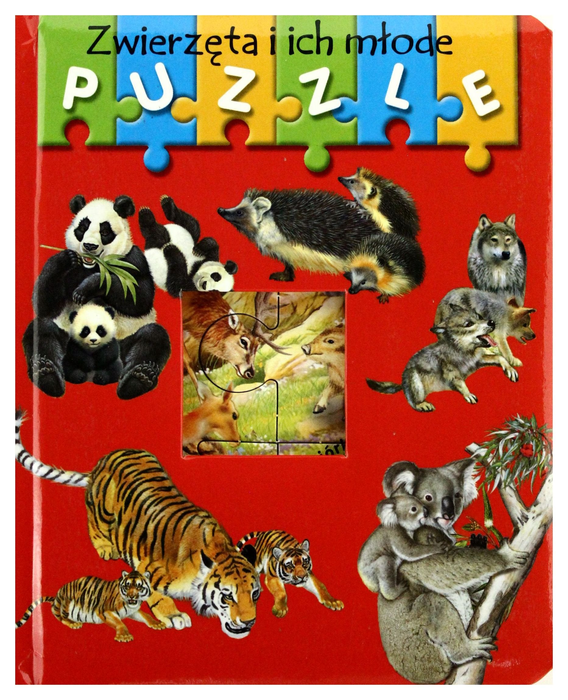 Książka z puzzlami. Zwierzęta i ich młode + Books